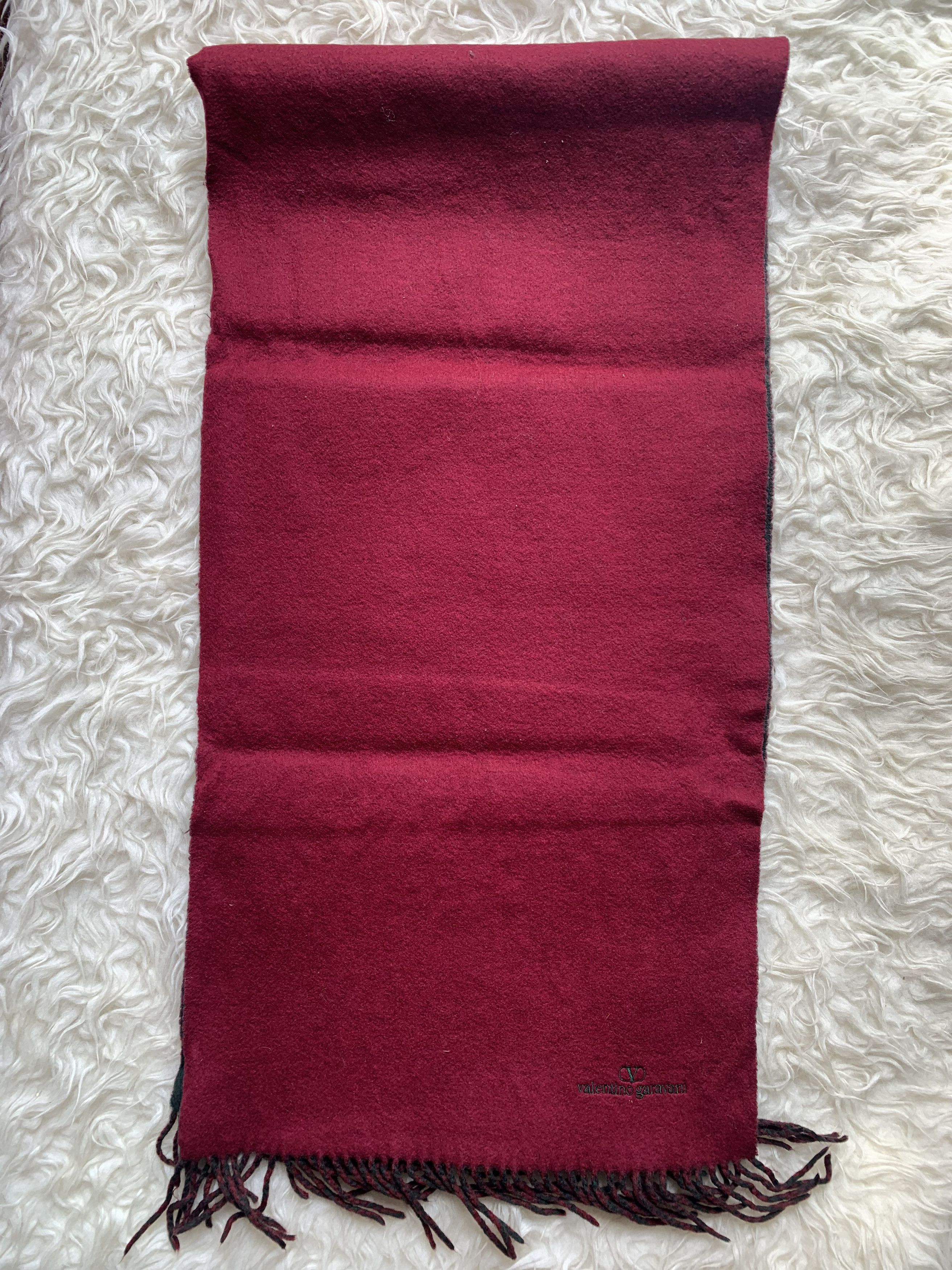 Valentino Valentino Garvani reversible Cashmere Scarf Red and Green Size ONE SIZE - 5 Thumbnail
