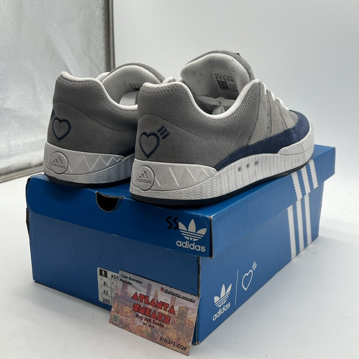 Adidas Human made x adimatic grey tech indigo Size US 8.5 / EU 41-42 - 5 Thumbnail