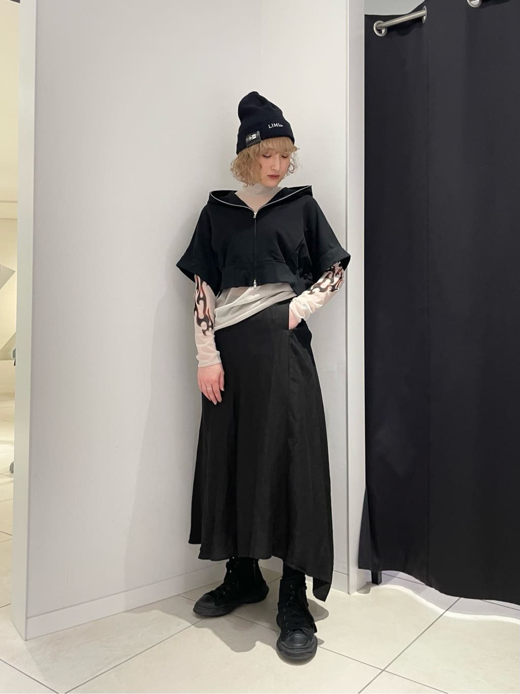 Yohji Yamamoto LIMI feu Yohji Yamamoto - Linen Cupro Blend Slit Long Skirt Size 30" / US 8 / IT 44 - 5 Thumbnail
