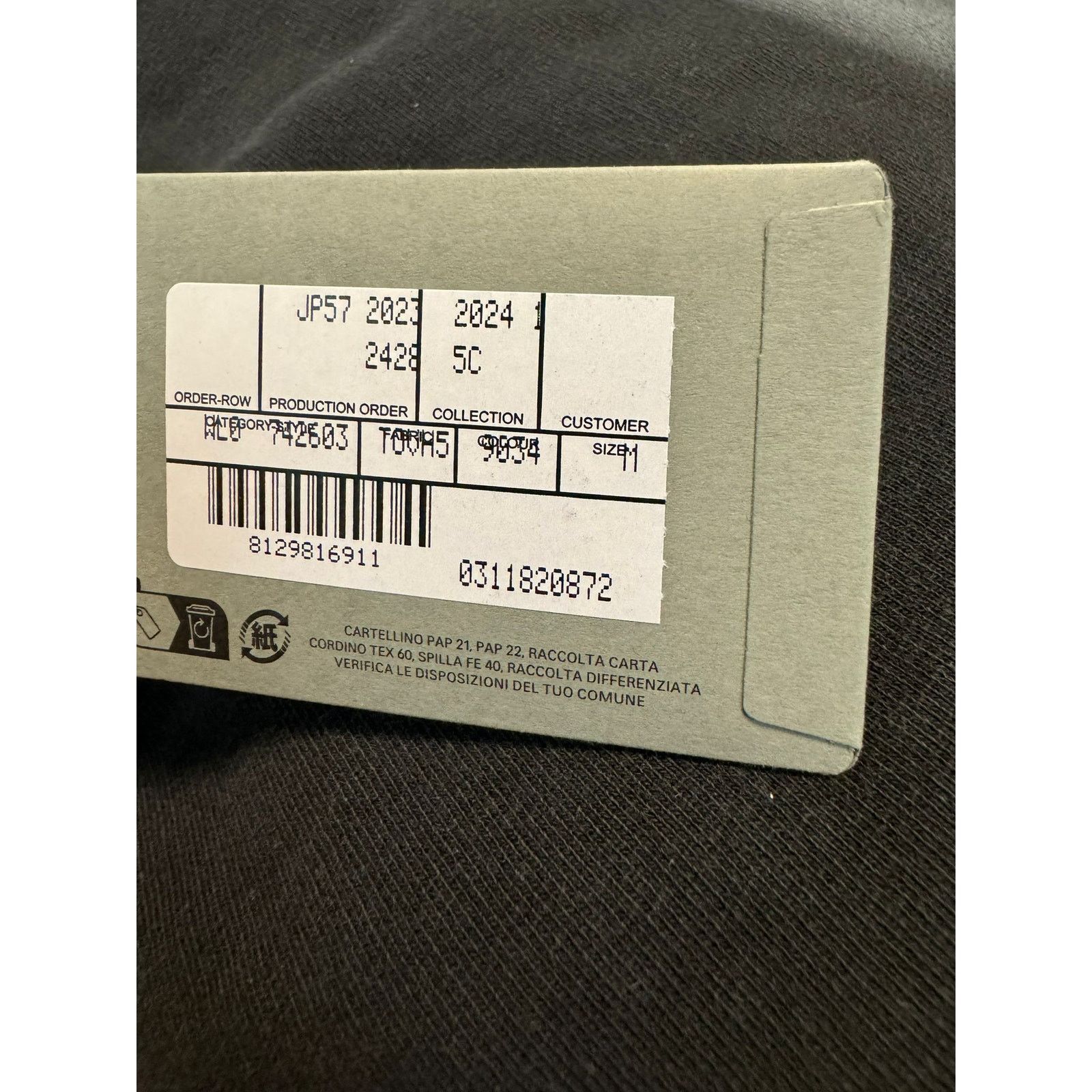 Balenciaga o1rshd1 Small Fit Hoodie in Washed Black Size US M / EU 48-50 / 2 - 10 Thumbnail