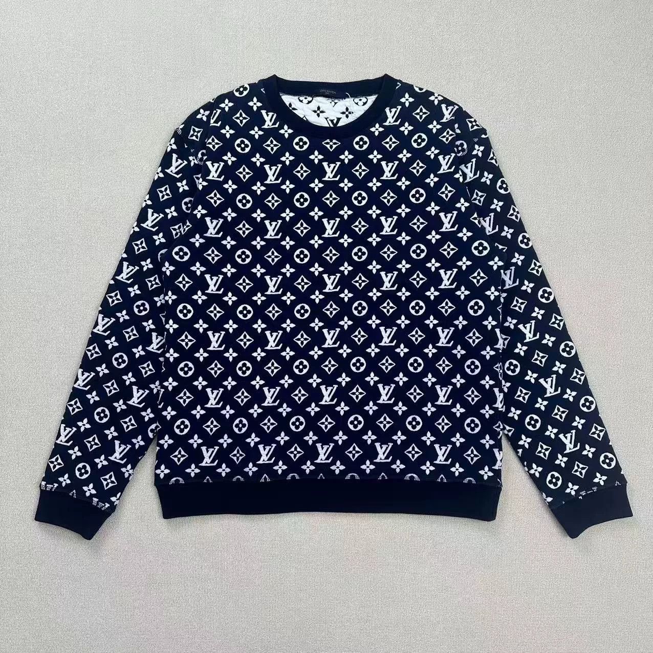 louis vuitton printed crew neck sweatshirt XXL