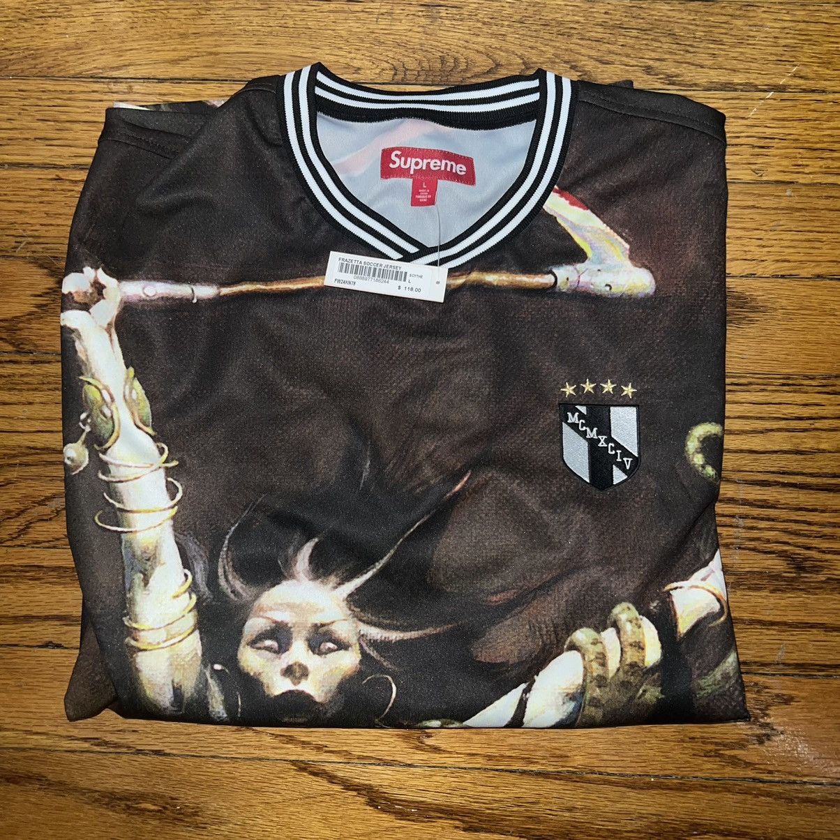 Supreme Supreme Frazetta Soccer Jersey Woman With Scythe Size: L Size US L / EU 52-54 / 3 - 3 Thumbnail