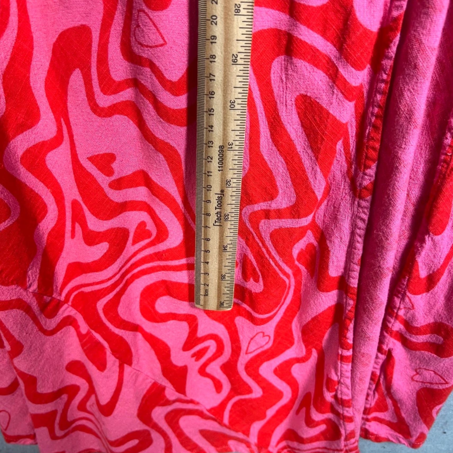 Asos ASOS Womens 8 Pink Red Design Swirl Print Midi Dress Sleeveless Shirt Dress Adult Womens 8 Pink Swirl Print Midi Dress Womens Size M / US 6-8 / IT 42-44 - 6 Thumbnail