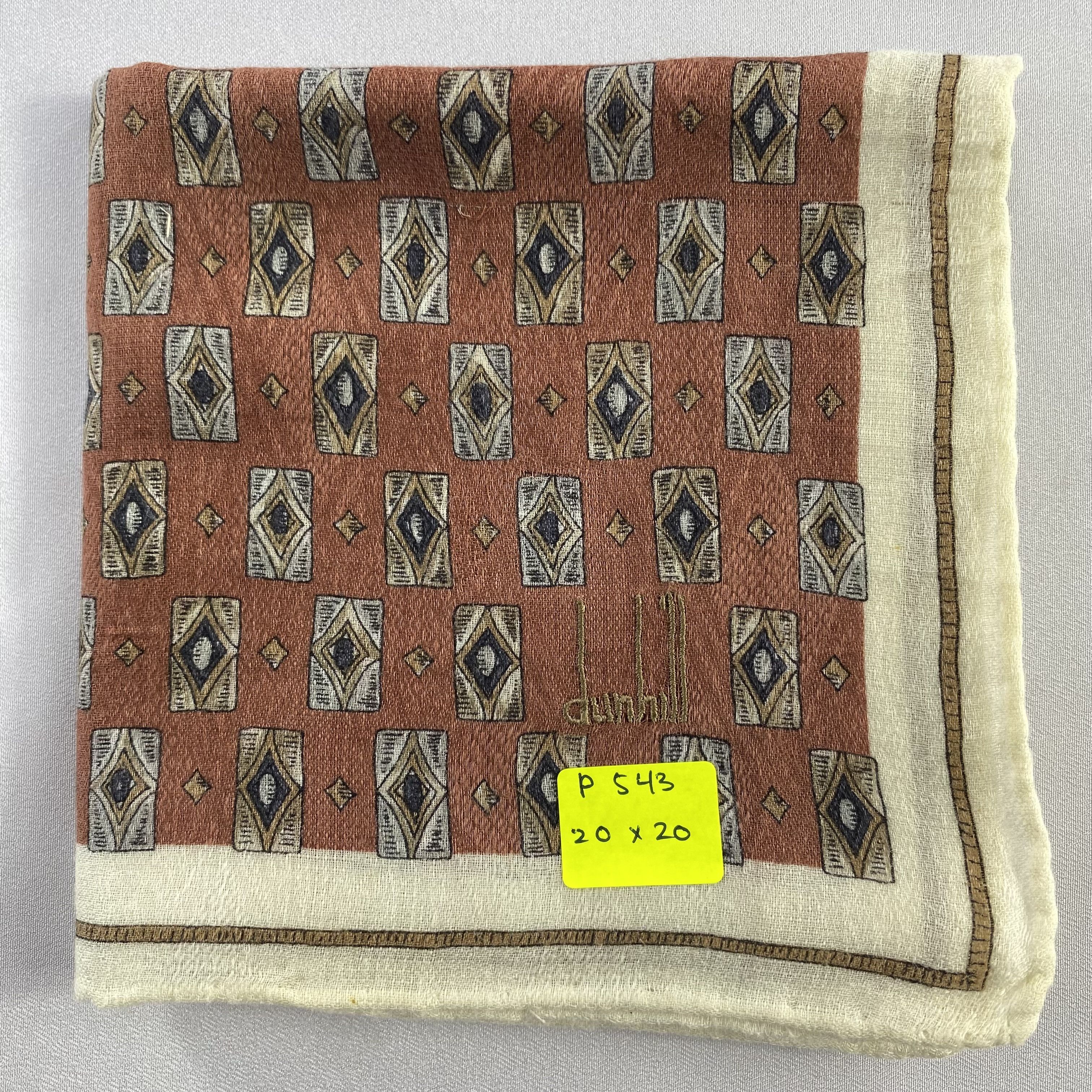 Alfred Dunhill × Vintage Alfred Dunhill Handkerchief / Neckerchief / Bandana-P543 Size ONE SIZE - 5 Thumbnail