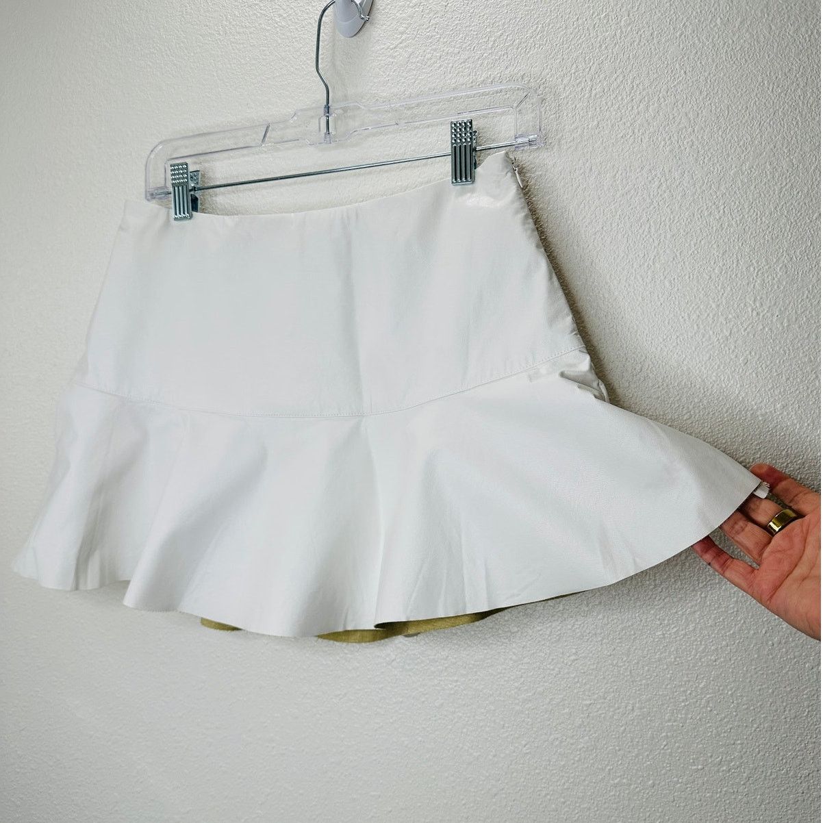 Other NWT Cotton Candy White Flounce Mini Skirt Built-in Shorts M Size 30" / US 8 / IT 44 - 5 Thumbnail