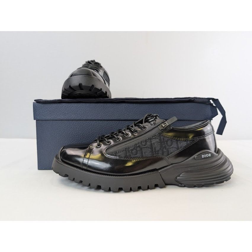 Dior o1rshd1 Combat Derby Low Top Sneaker in Black Size US 9 / EU 42 - 21 Thumbnail