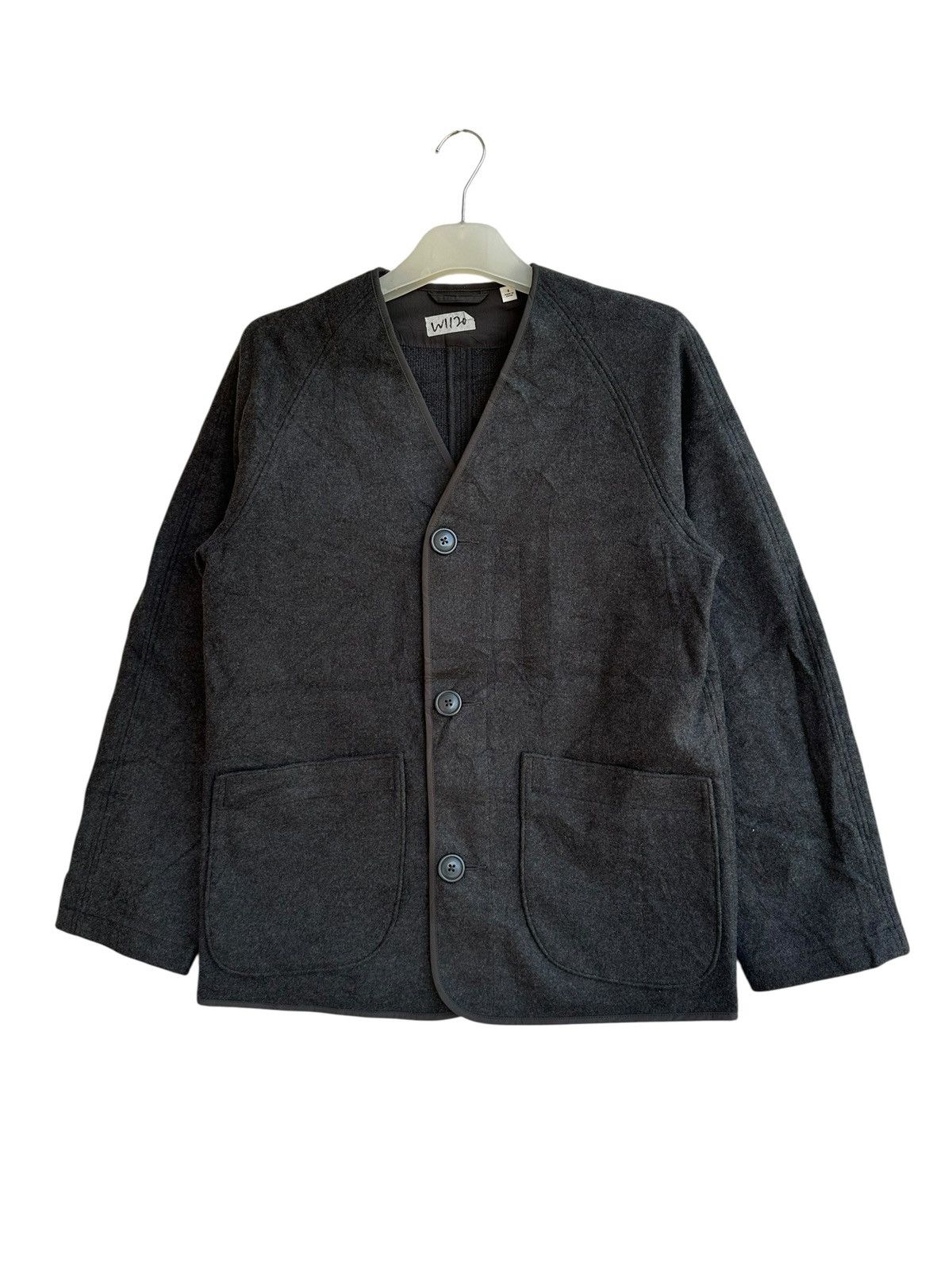 Lemaire × Uniqlo Uniqlo Lemaire Collarless Chore Jacket Size US S / EU 44-46 / 1 - 1 Thumbnail