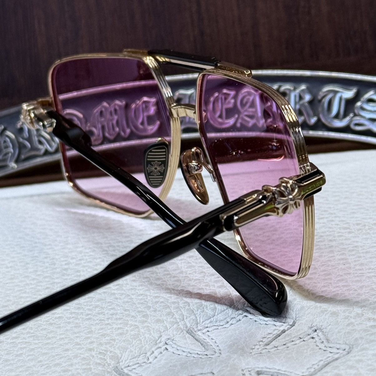 Chrome Hearts Chrome Hearts Nailer 1/1 Sunglasses Size ONE SIZE - 9 Thumbnail