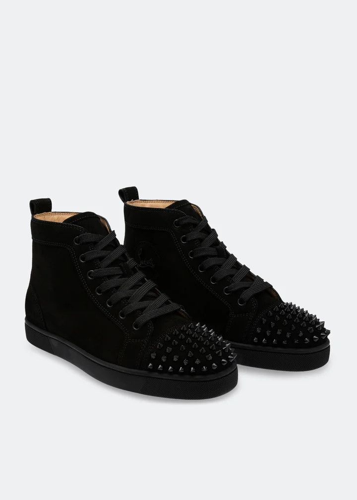 Christian Louboutin o1bcso1str0825 Lou Spikes in Black Size US 7 / EU 40 - 2 Thumbnail