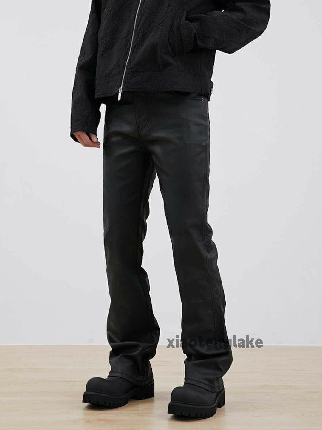Designer × Jean × Vintage wax utility punk grunge bootcut yuppie flared jeans Size US 34 / EU 50 - 5 Thumbnail