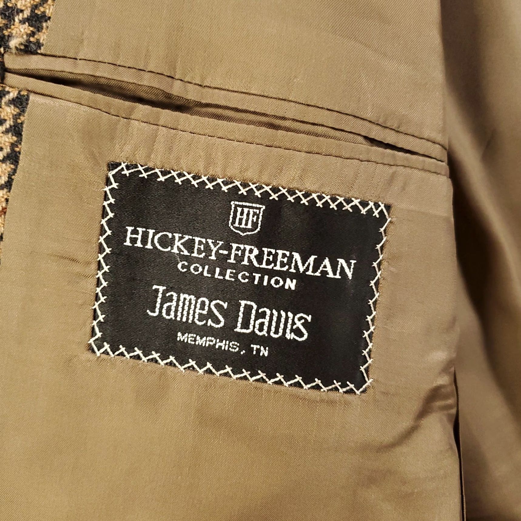 Vintage Hickey Freeman Boardroom Blazer Mens 42 Long Houndstooth Jacket Wool Sports Coat Blazer 42 Men Classic Sport Coat Size 42R - 3 Thumbnail