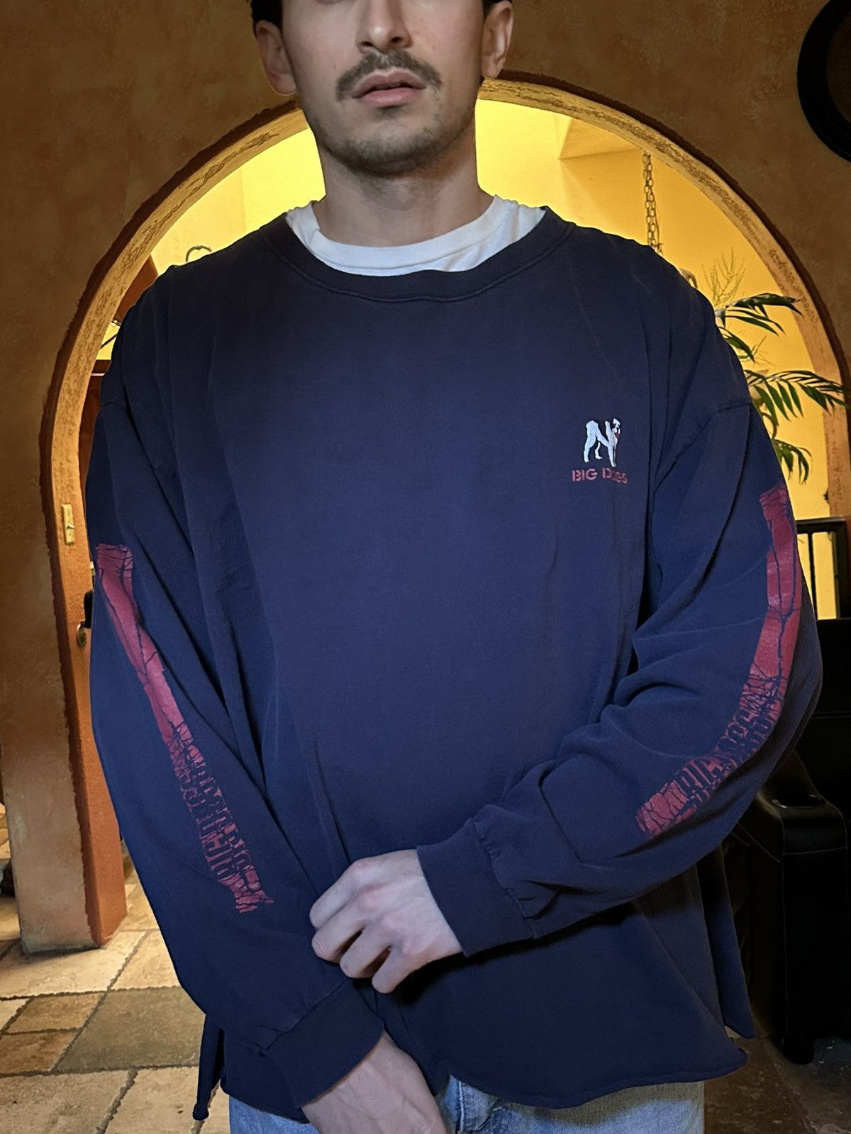 Vintage 🔪 faded vintage Big Dogs Psycho Horror Movie longsleeve tee Size US XL / EU 56 / 4 - 9 Thumbnail