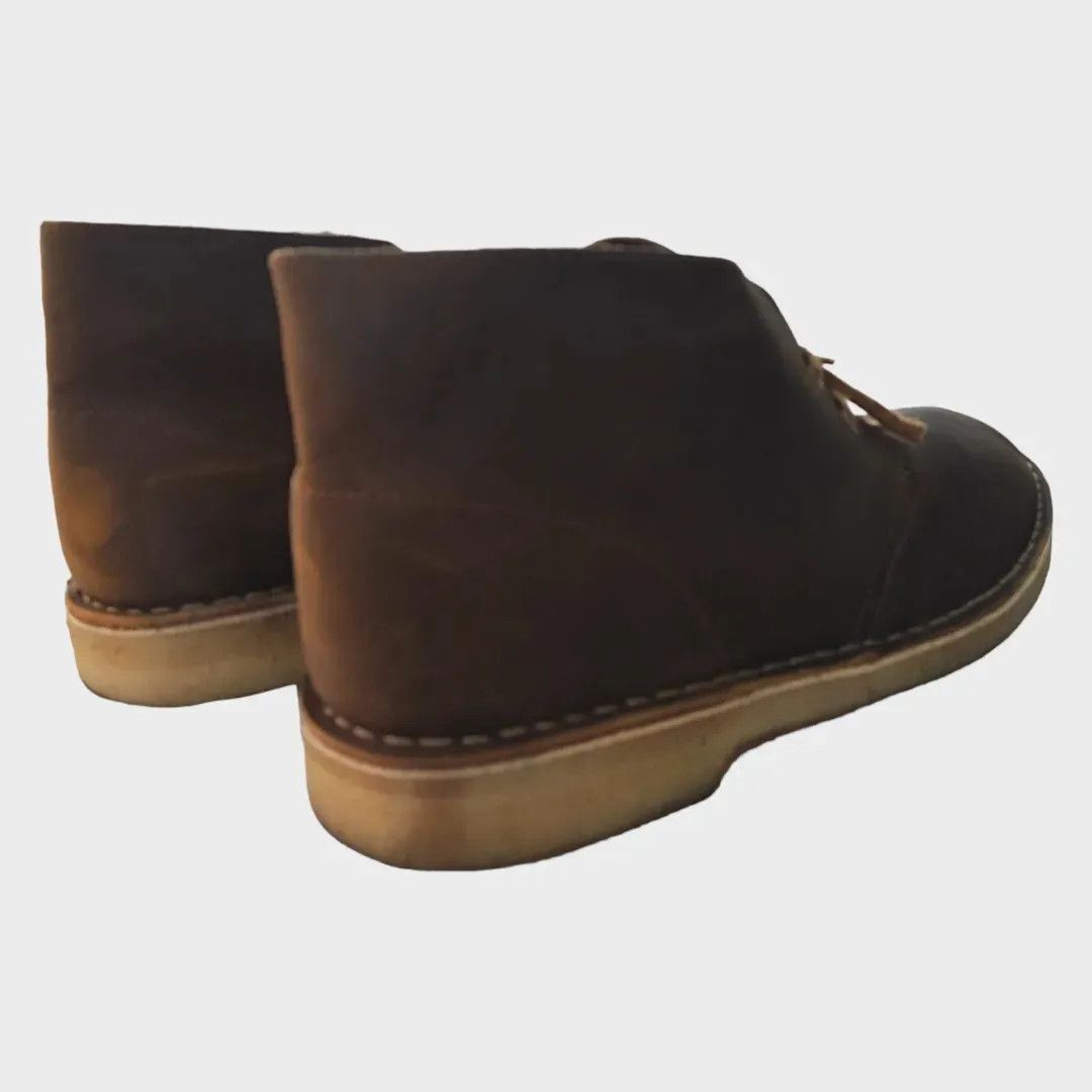 Clarks Clarks Desert Boots Brown Leather Classic-FASHIONELLA Size US 11 / EU 44 - 8 Thumbnail