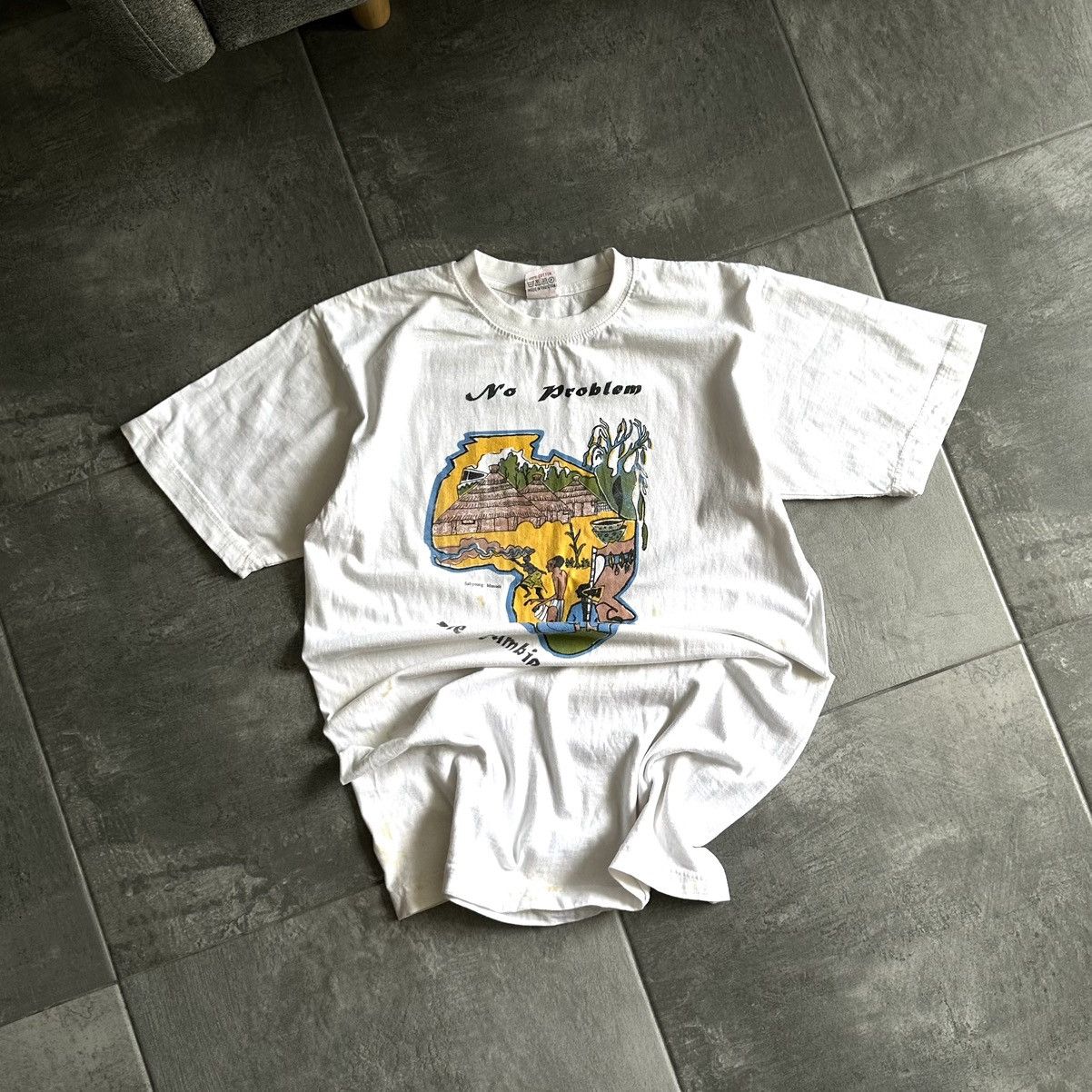 Vintage Vintage Japanese Style No Problem The Gambia Joke Y2K 00s Size US S / EU 44-46 / 1 - 1 Thumbnail