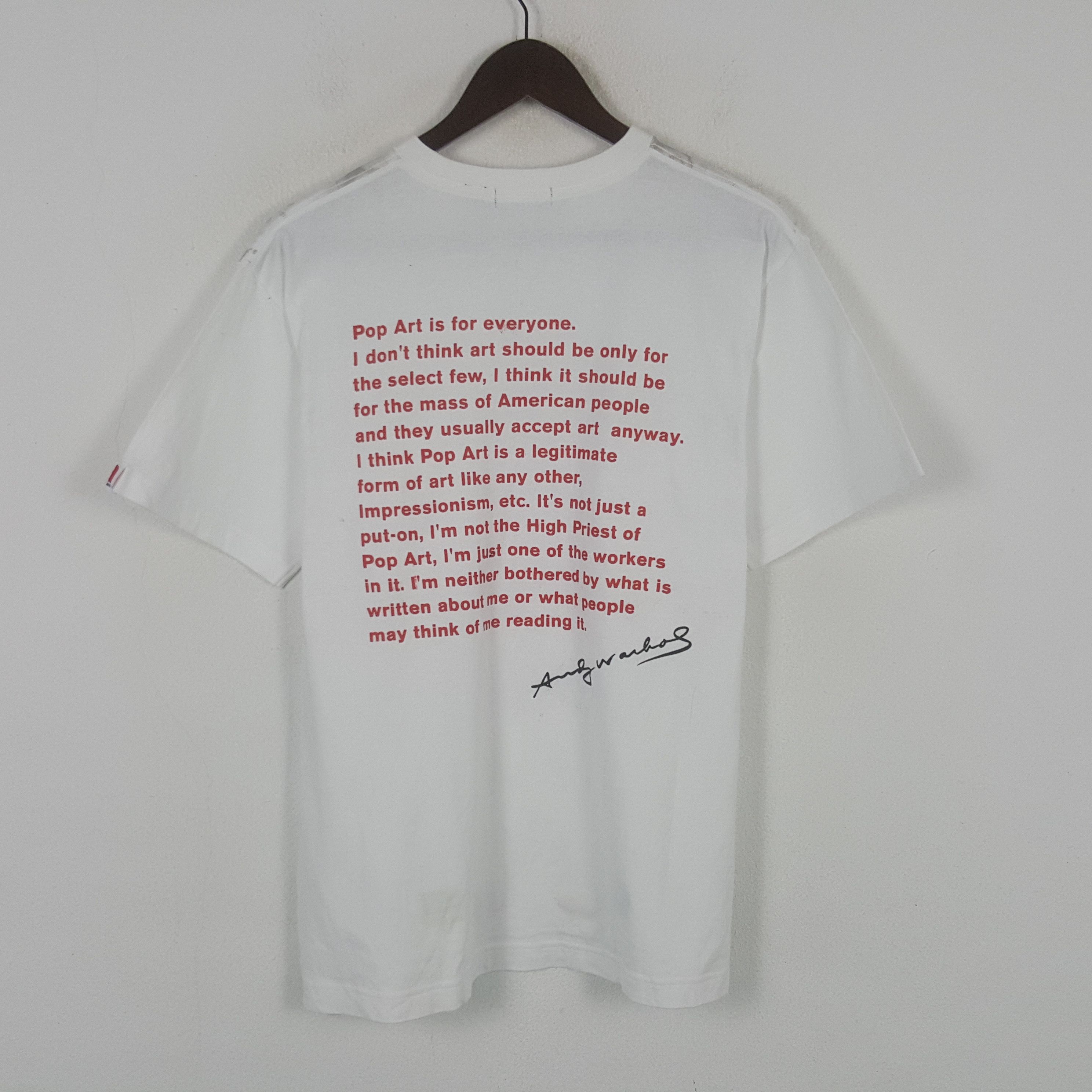 Andy Warhol × Uniqlo Vintage Andy Warhol x Uniqlo Monogram Logo T-Shirt Size US L / EU 52-54 / 3 - 3 Thumbnail