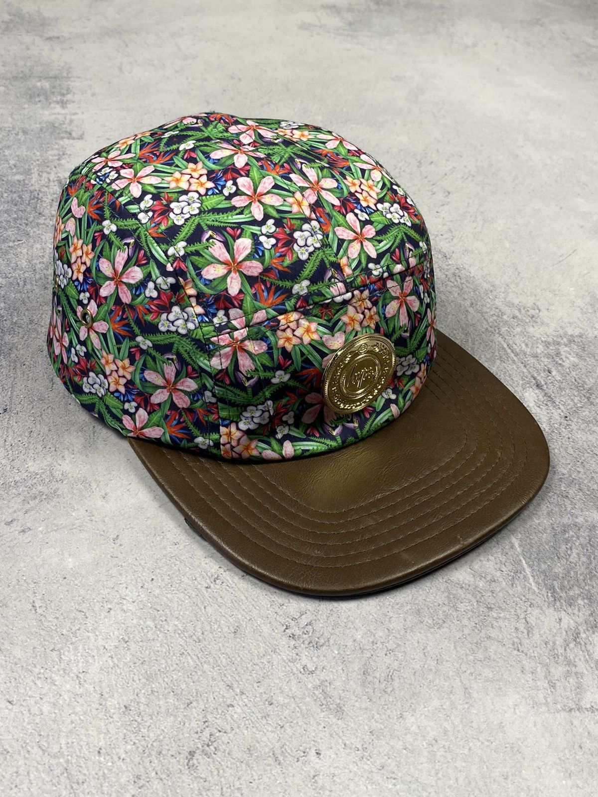 Other Hype Over Print Floral 5 Panel Cap hipster y2k Size ONE SIZE - 2 Thumbnail