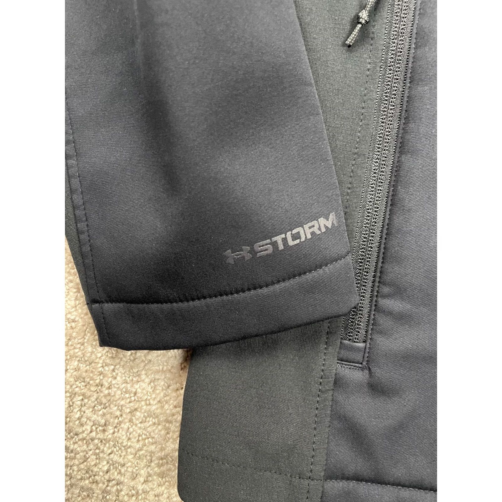 Under Armour Jacket Mens L Black Storm Coldgear Infrared Shield Water Repellent, Men's — image 4 of 6