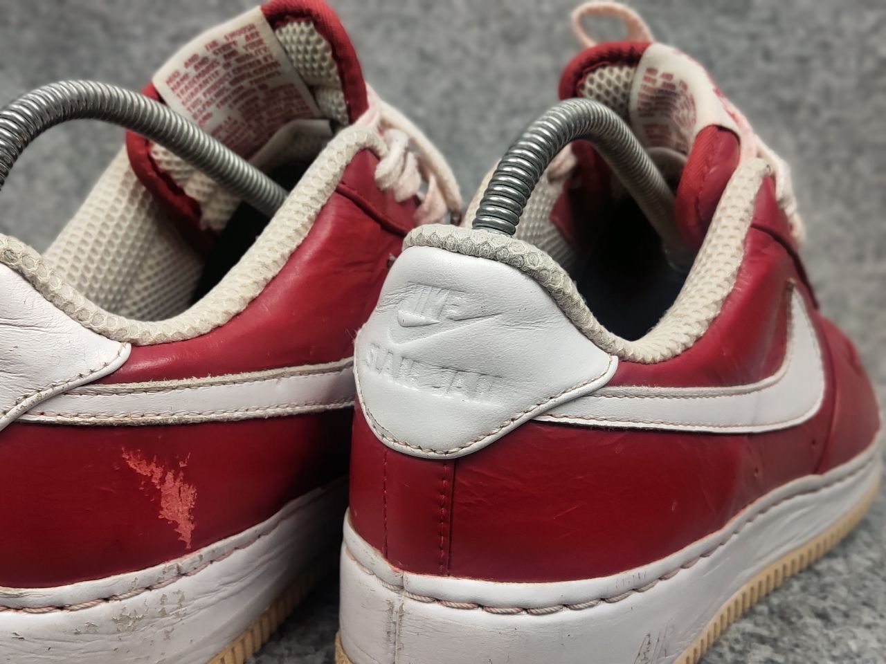 Nike Vintage Nike Air Force Slam Jam Varsity red Supreme sneakers Size US 7 / EU 40 - 19 Thumbnail