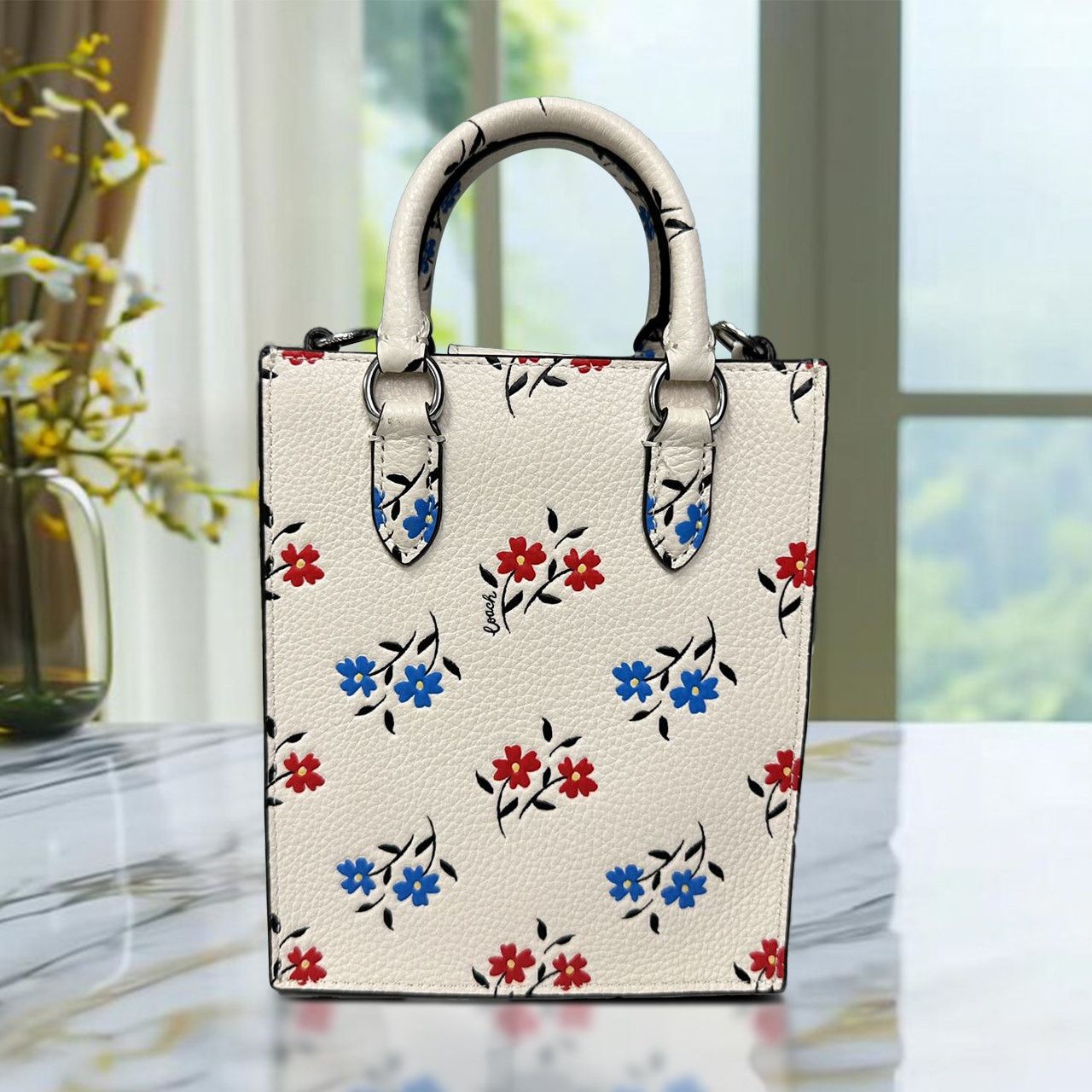 Coach Coach Bag Shoulder Floral Print North/South Mini ToteCt808 Size ONE SIZE - 16 Thumbnail