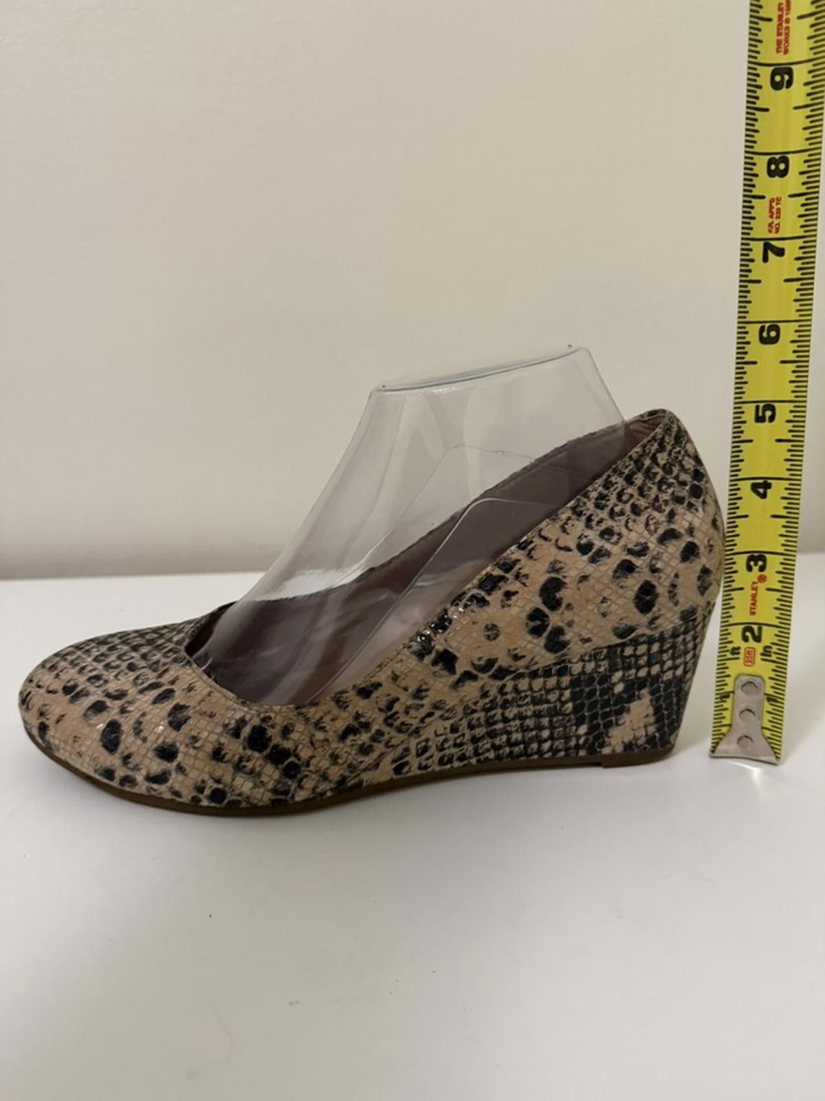 Unknown London VIONIC Orthoheel Snake Print Wedge Shoes Size US 8 / IT 38 - 5 Thumbnail