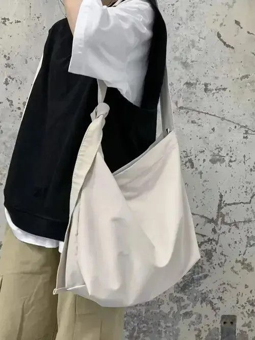 Simple Hobo Bag in Brown, Men's