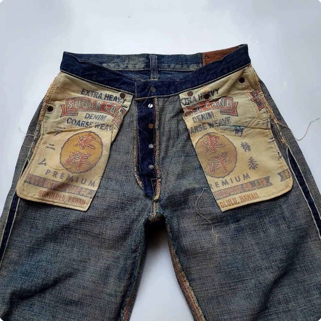 Japanese Brand Vtg SUGAR CANE Hawaii Aloha Denim Selvedge Jeans Size US 32 / EU 48 - 6 Thumbnail