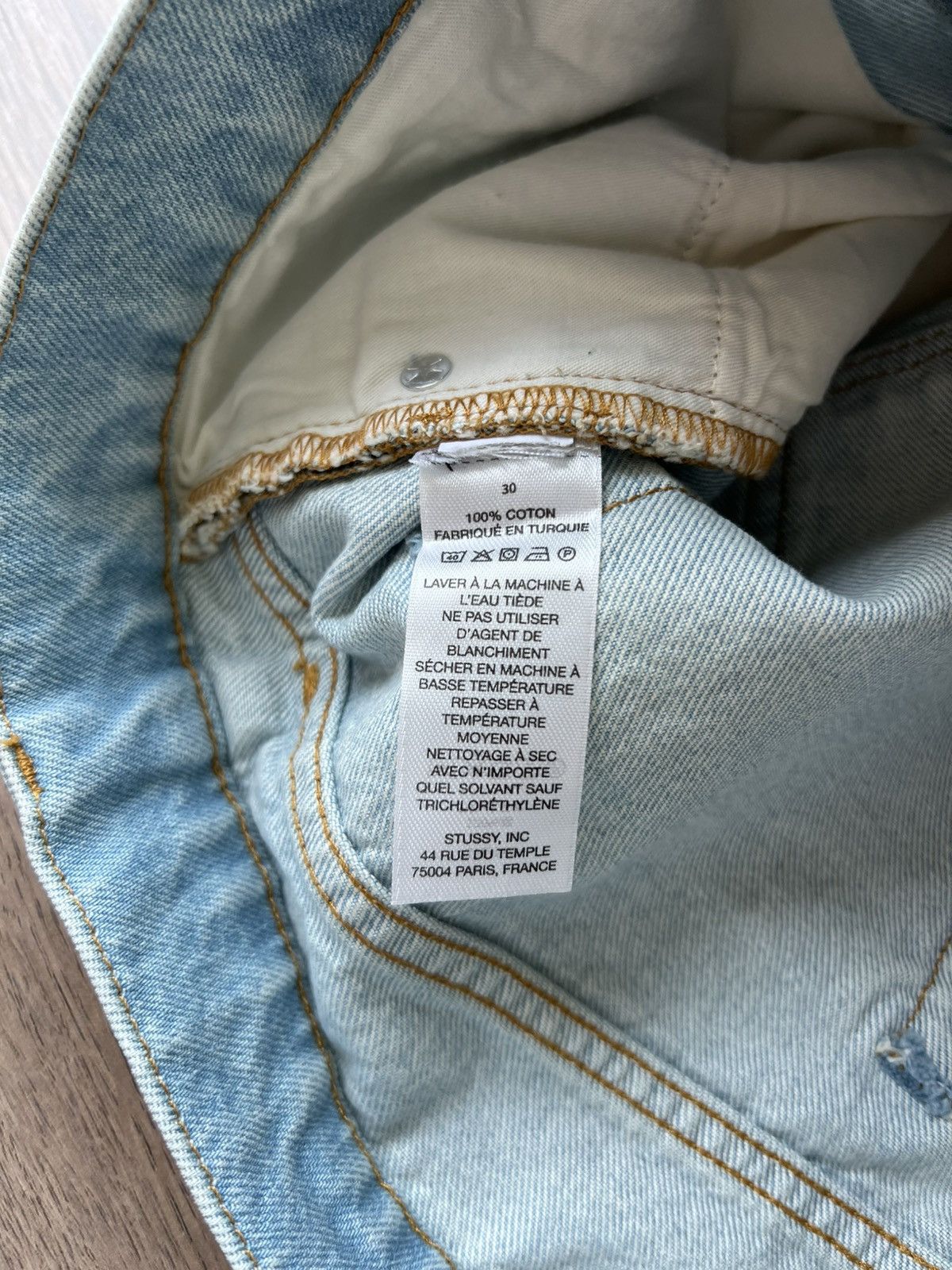 Stussy Stussy New Classic Denim Jean Light Blue 30 Size US 30 / EU 46 - 7 Thumbnail