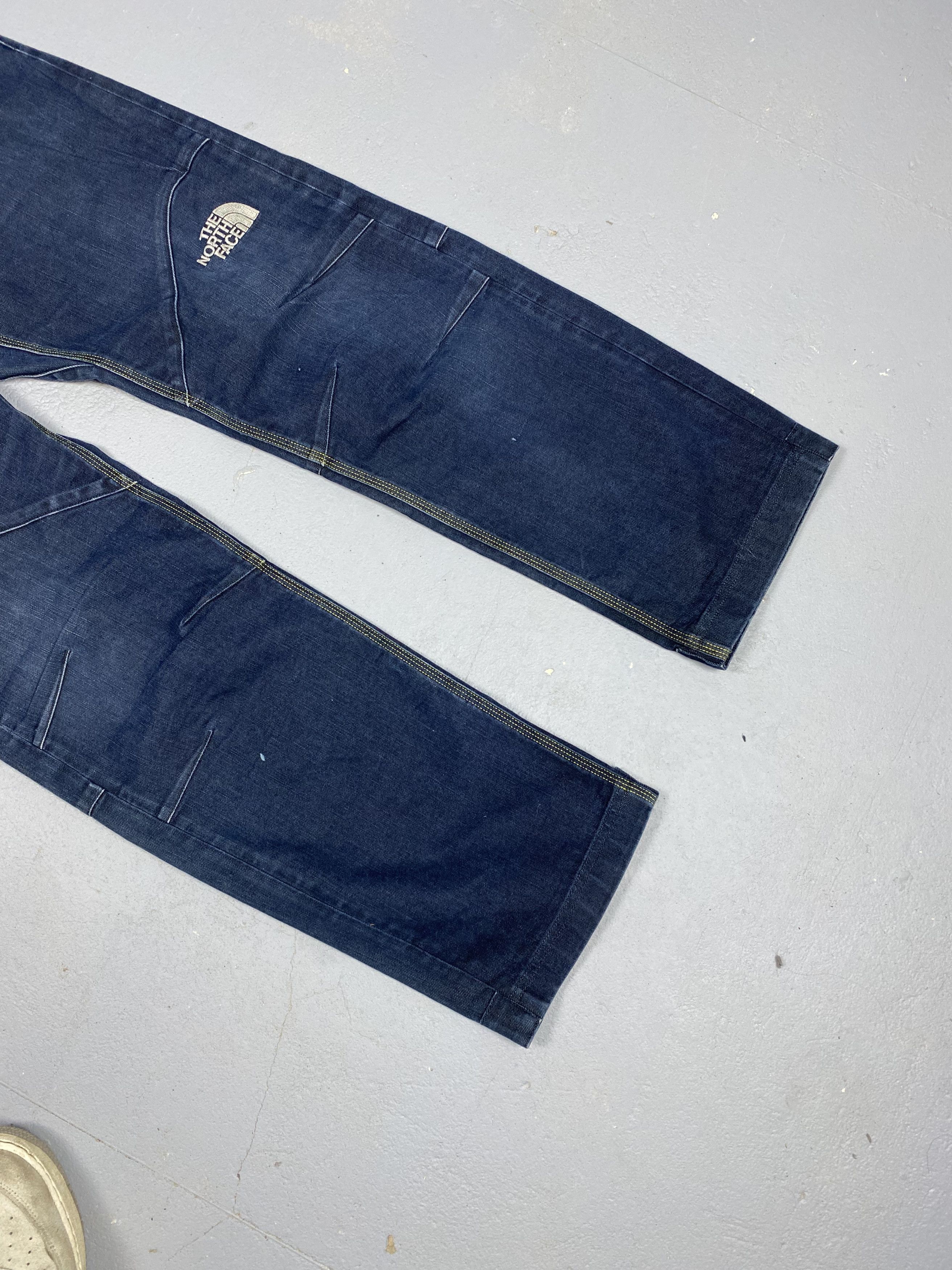 Japanese Brand × The North Face The North Face Junya Watanabe Style Denim Jeans Logo Size US 34 / EU 50 - 3 Thumbnail