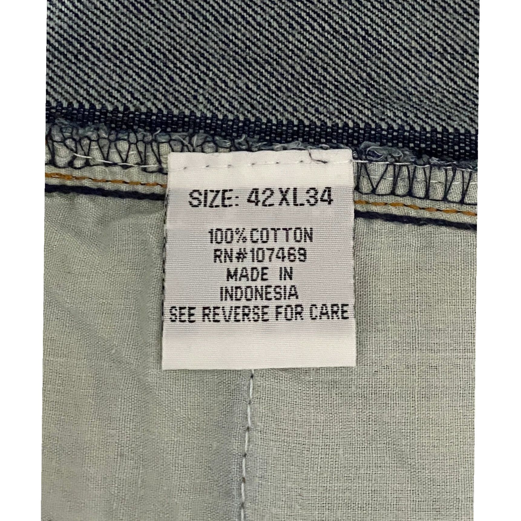 CO Indigo Thirty Jeans Co Jeans Men 42x34 Blue Wash Denim Straight Wide Leg Pants Size US 42 / EU 58 - 5 Thumbnail