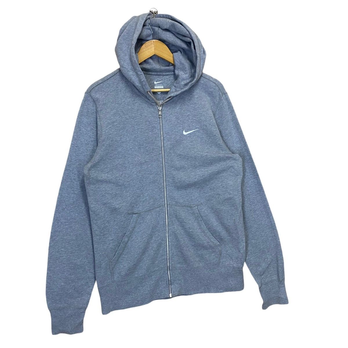 Japanese Brand Nike Small Logo Zipper Hoodie Size US M / EU 48-50 / 2 - 2 Thumbnail