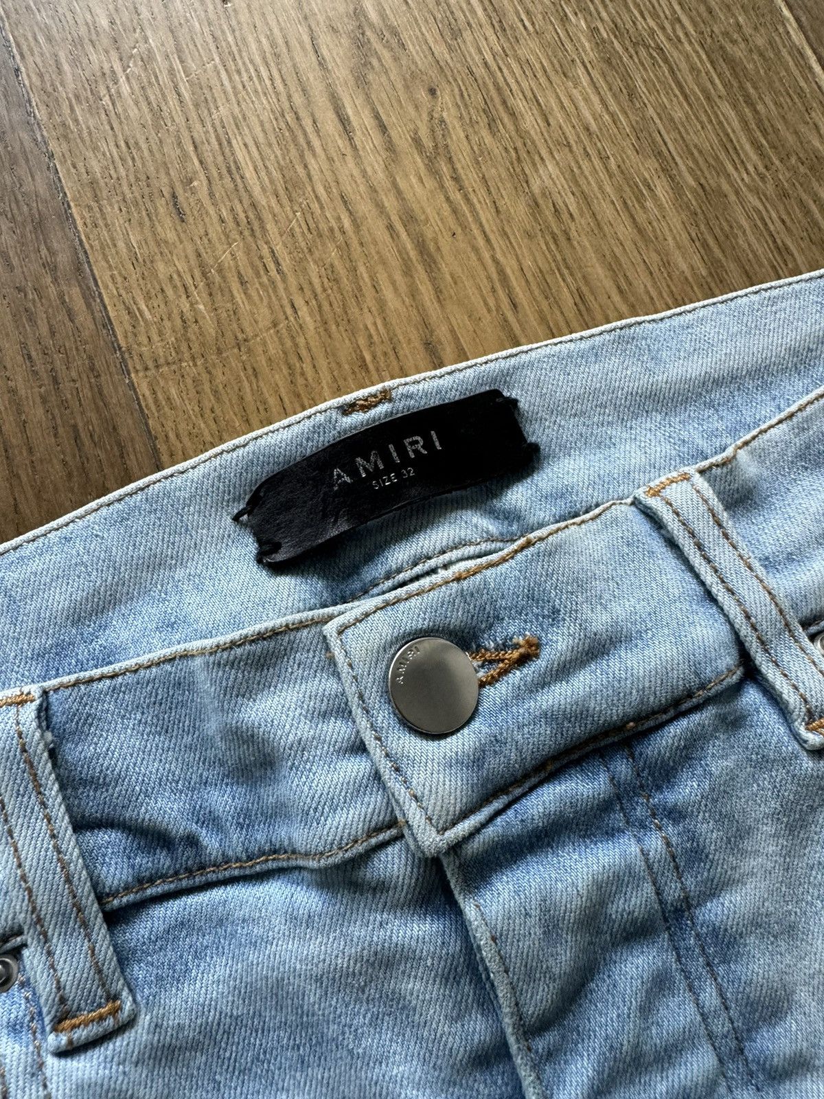Amiri Amiri Jeans Bleach Stained Distressed Skinny Denim Size US 32 / EU 48 - 3 Thumbnail
