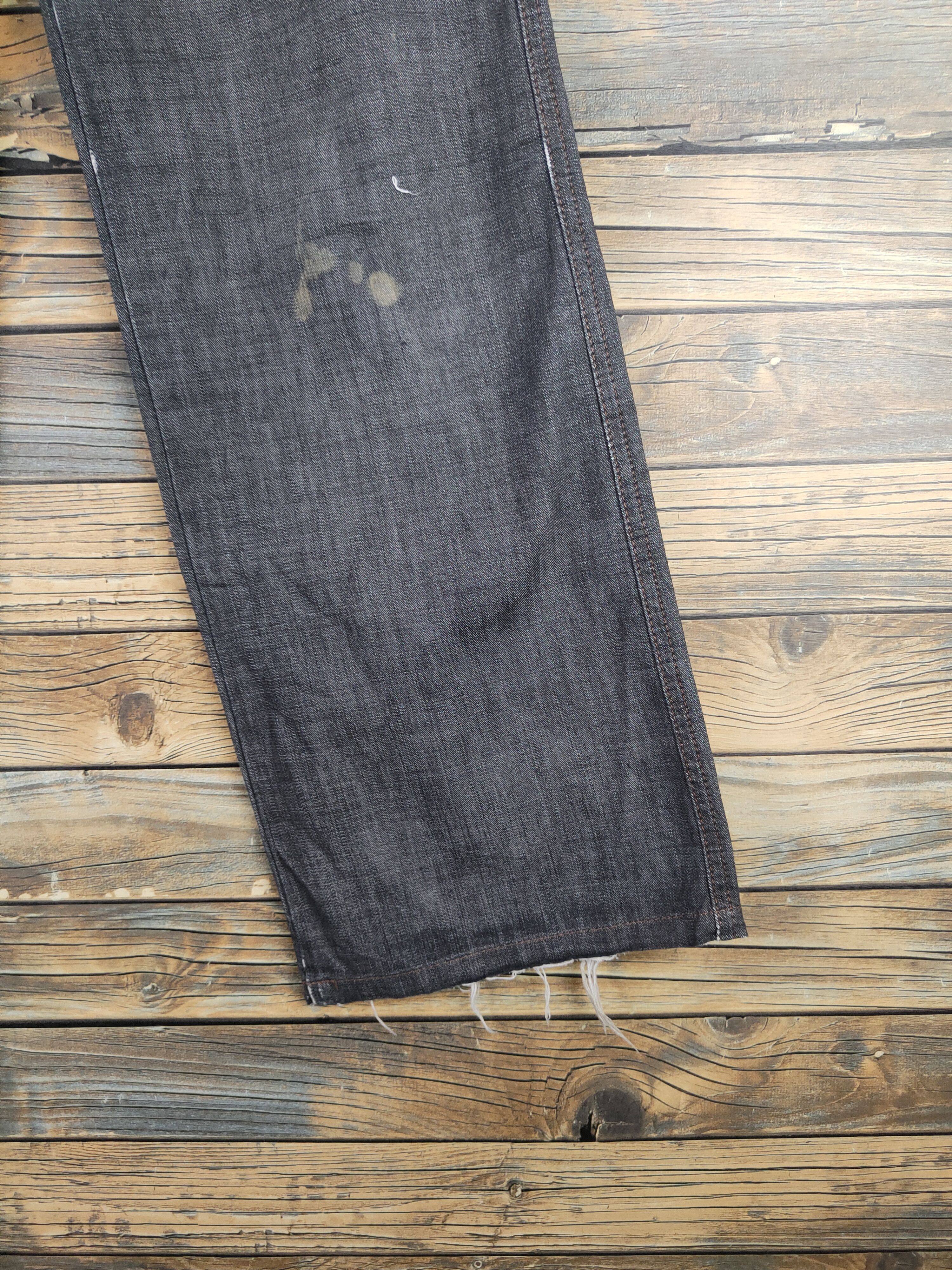 Japanese Brand DL Uniqlo Black Distressed Ripped Soft Jeans #sp46-251T Size 27" / US 4 / IT 40 - 6 Thumbnail