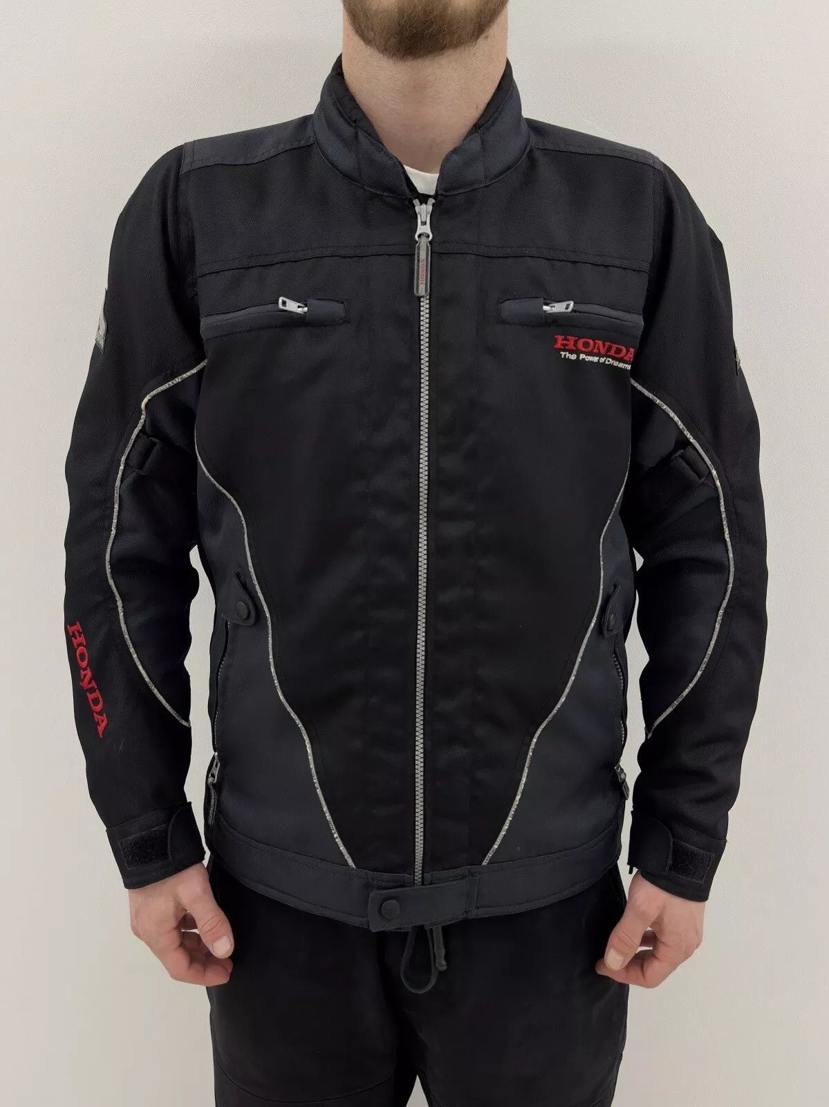 Honda × Vintage Vintage HONDA MENS MOTO RACING JACKET Motorcycle Size US S / EU 44-46 / 1 - 1 Thumbnail