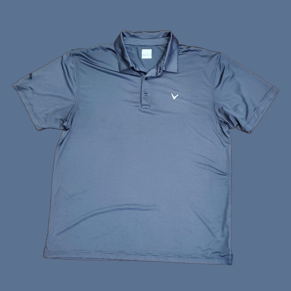 Callaway Callaway Polo Shirt Mens XL Gray Striped Golf Performance Short Sleeve Stretch Size US XL / EU 56 / 4 - 1 Thumbnail
