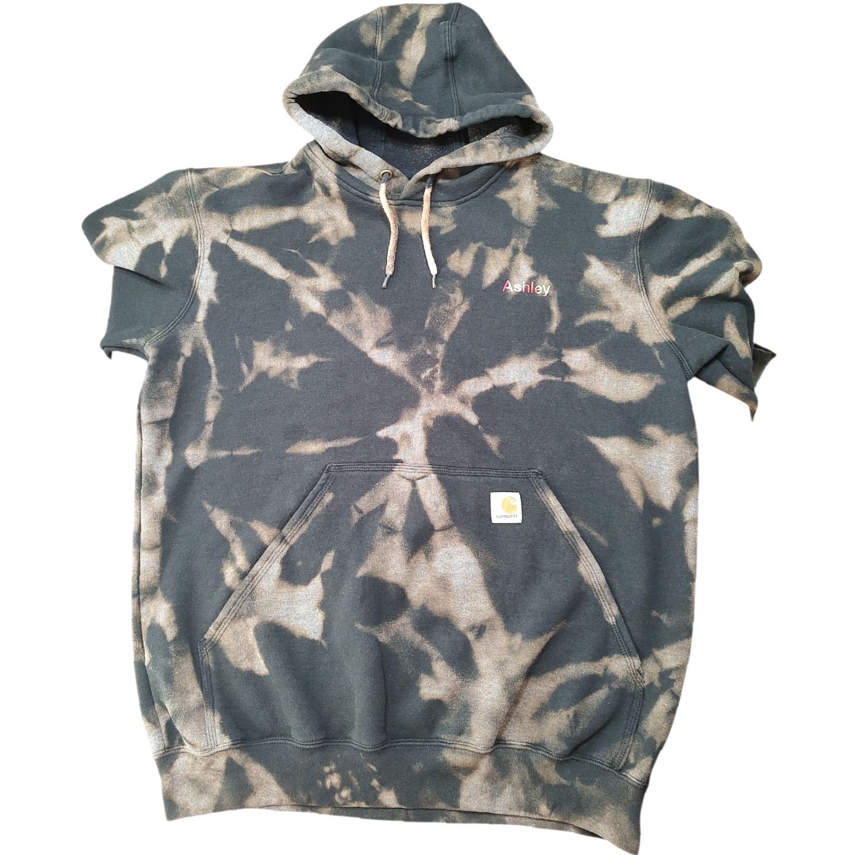 Carhartt Carhartt Hoodie Unisex Adults M Black Tie Dye 90s College Outdoor Pullover Sweatshirt Knit Cotton Blend Size US M / EU 48-50 / 2 - 3 Thumbnail