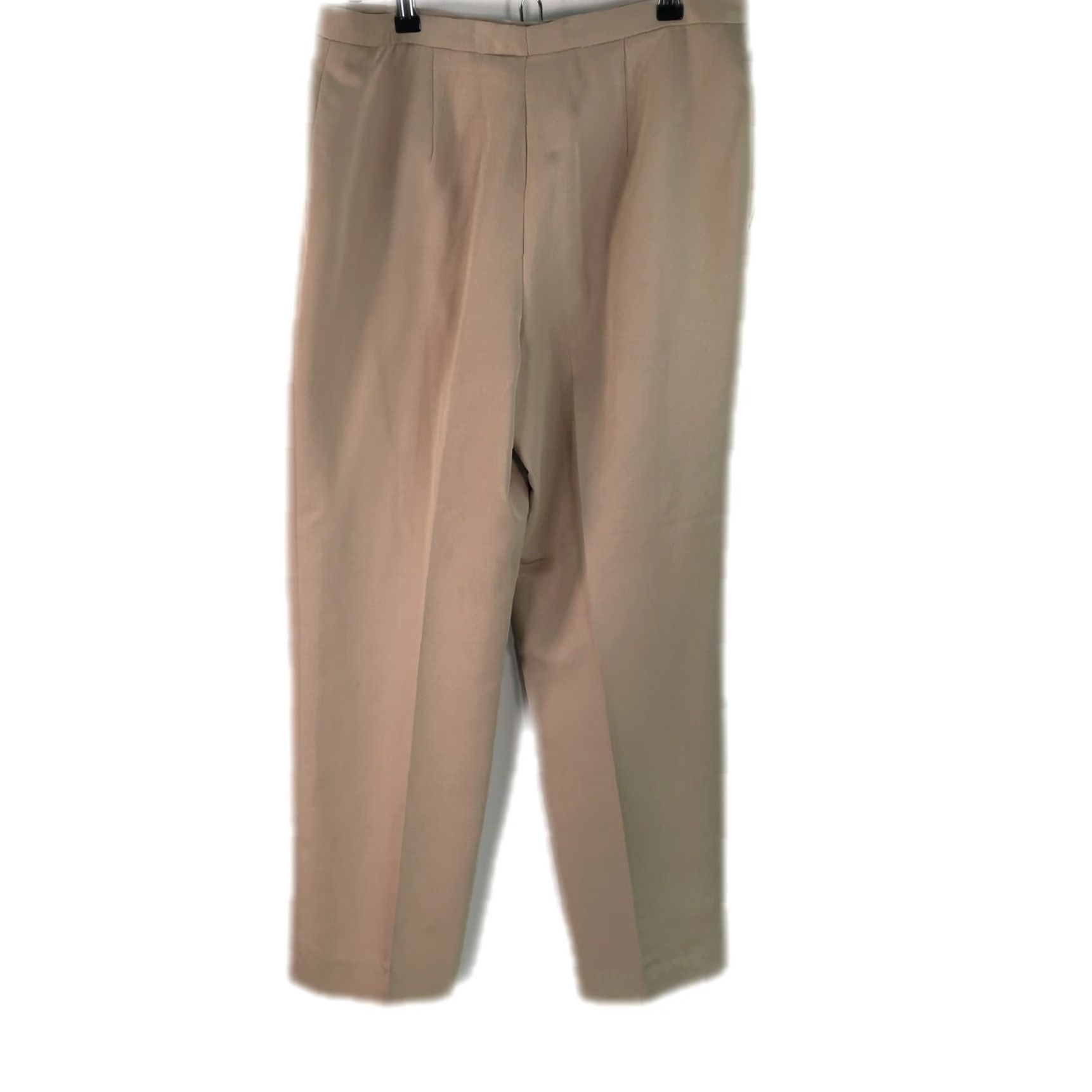 Vintage VINTAGE Harlan Women's Straight Leg High Rise Beige Dress Pants Size 10 32 in Waist Inseam 29 in Regular Fit Pants Mens Womens Size 32" / US 10 / IT 46 - 2 Thumbnail