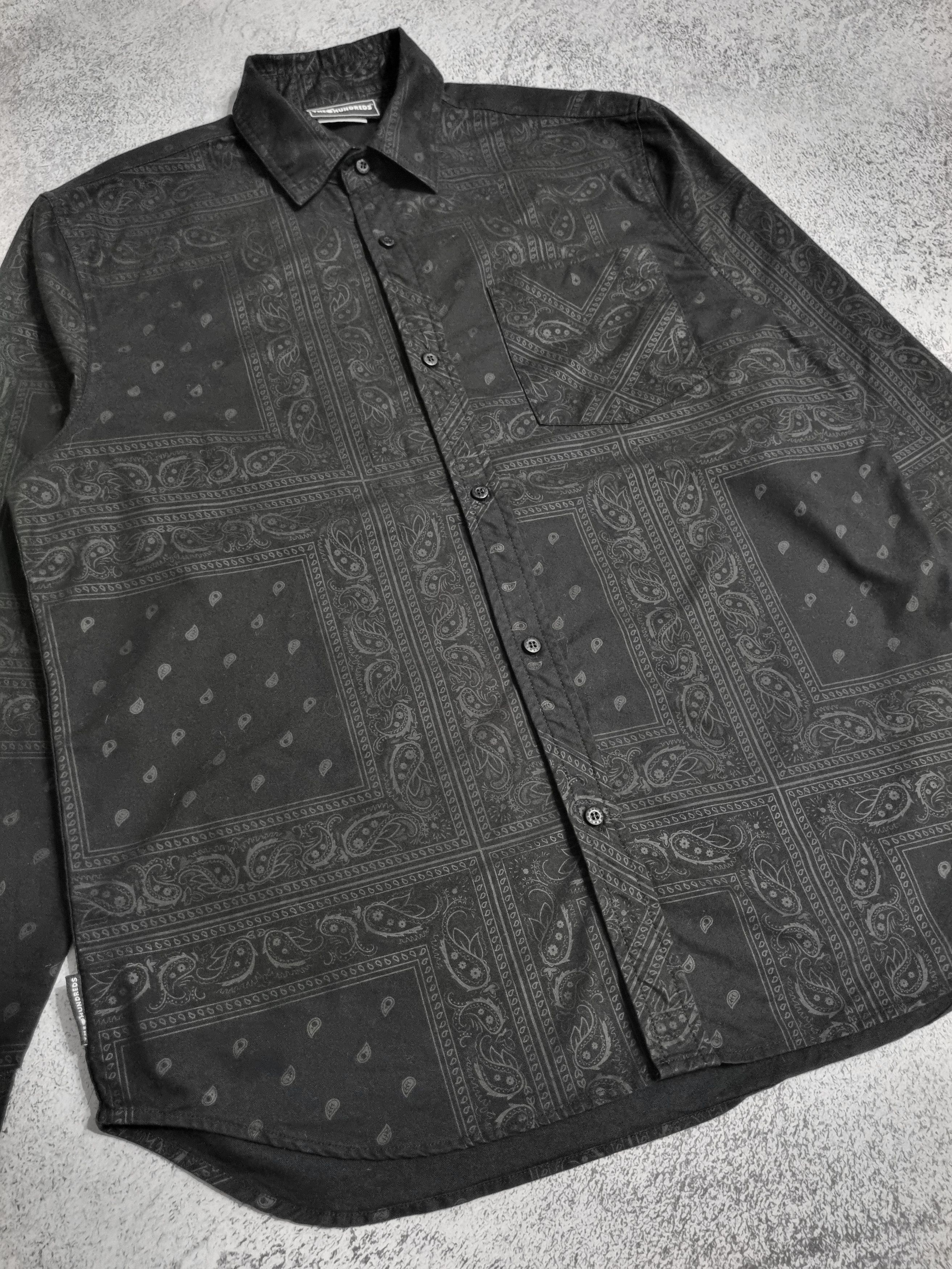 The Hundreds × Vintage The Hundreds Paisley Print Gangsta Shirt Size US XL / EU 56 / 4 - 4 Thumbnail