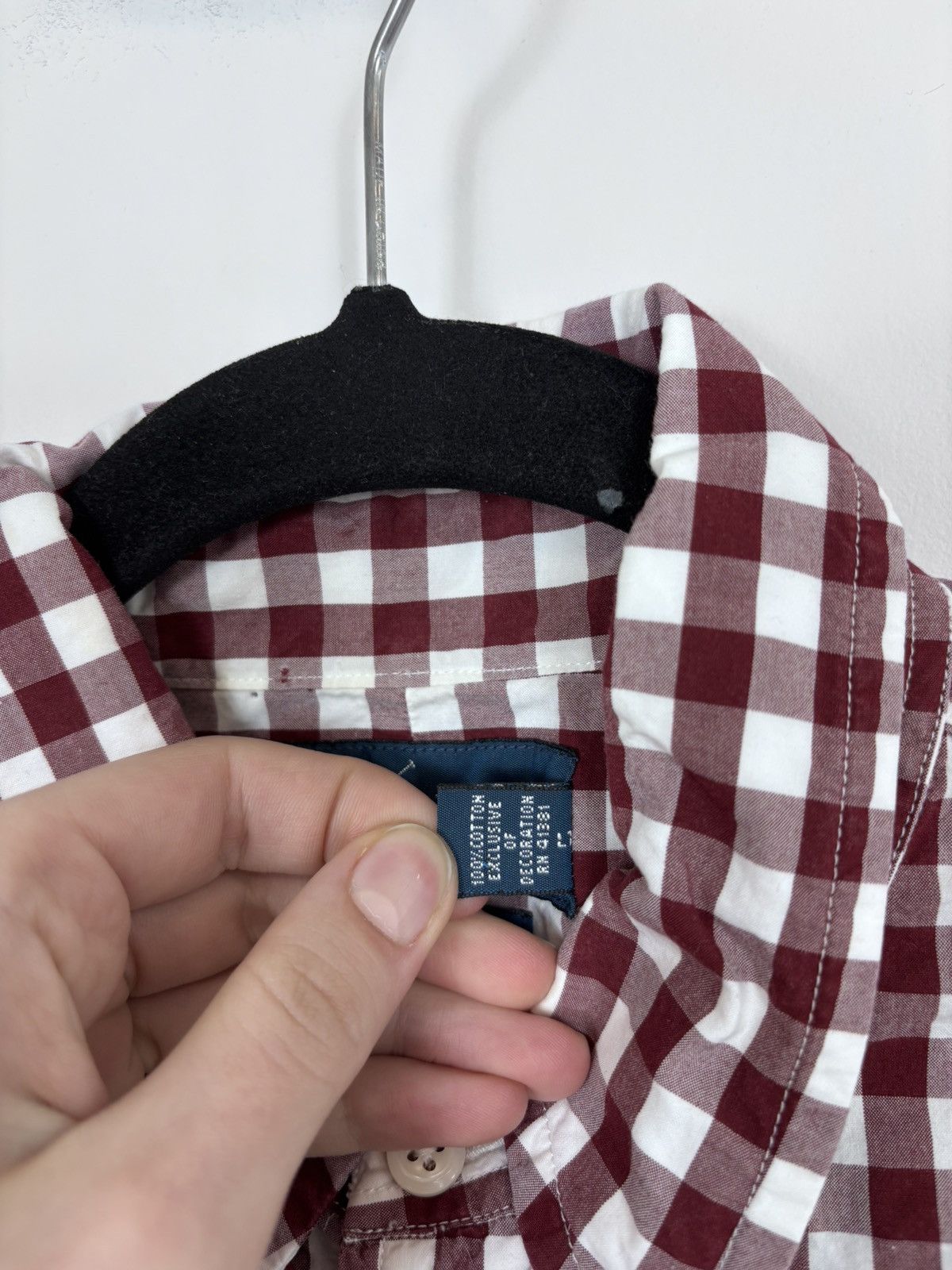 Ralph Lauren Ralph Lauren Vintage Men’s Gingham Check Long Sleeve Shirt Size US M / EU 48-50 / 2 - 10 Thumbnail