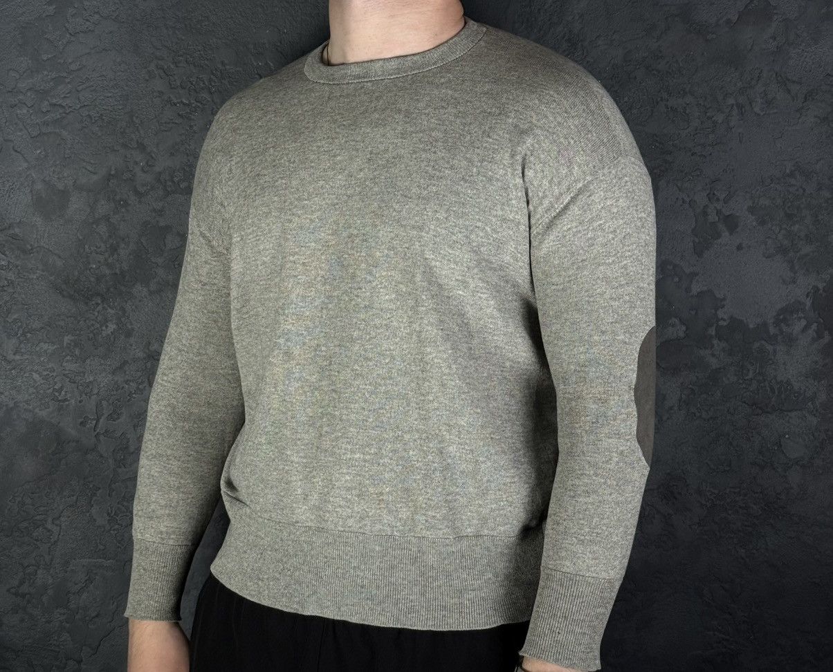 Brunello Cucinelli BRUNELLO CUCINELLI Cashmere Elbow Patch Sweater Size US M / EU 48-50 / 2 - 1 Thumbnail