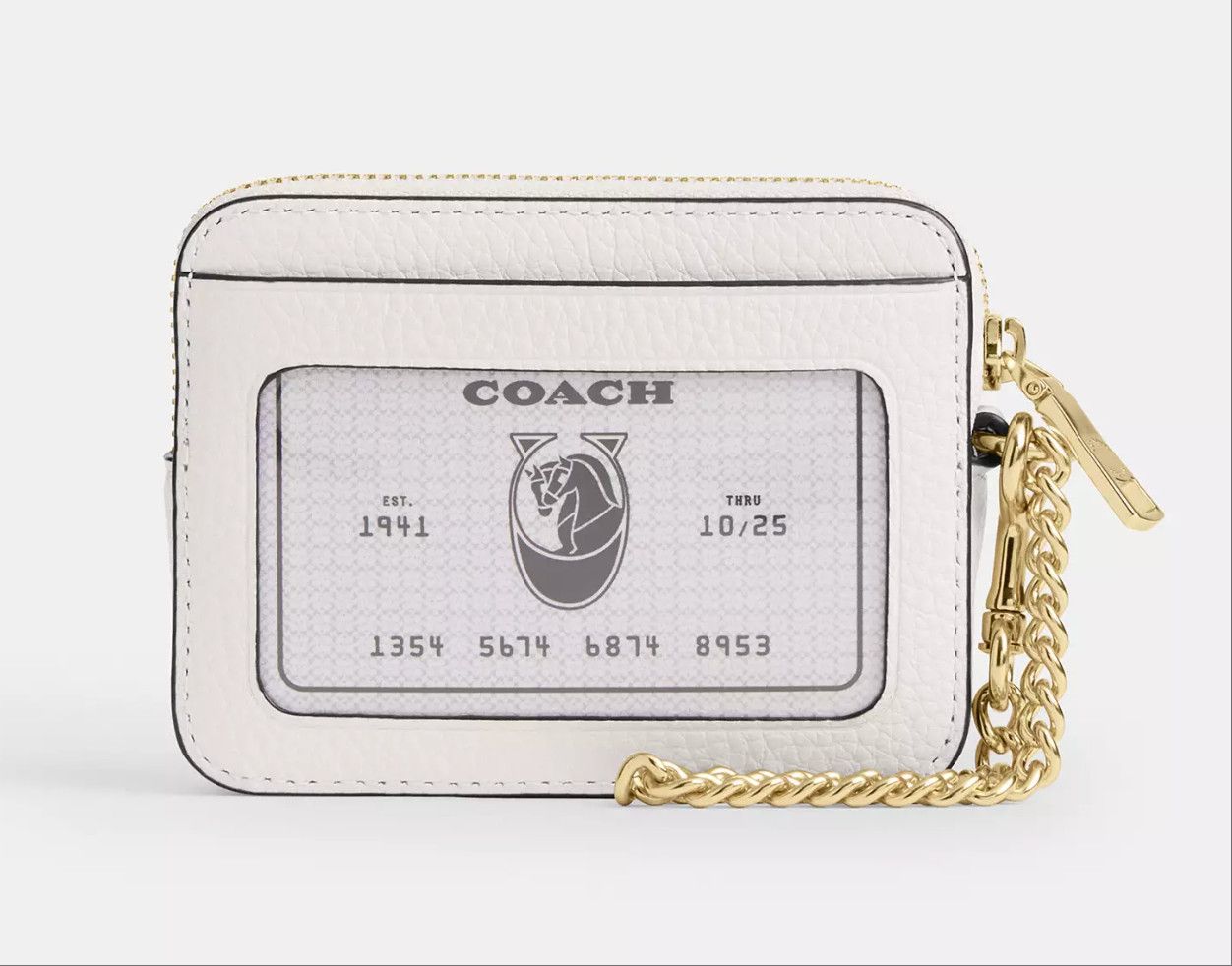 Coach Zip Card Case With Heart Rivets CDG82 Size ONE SIZE - 5 Thumbnail