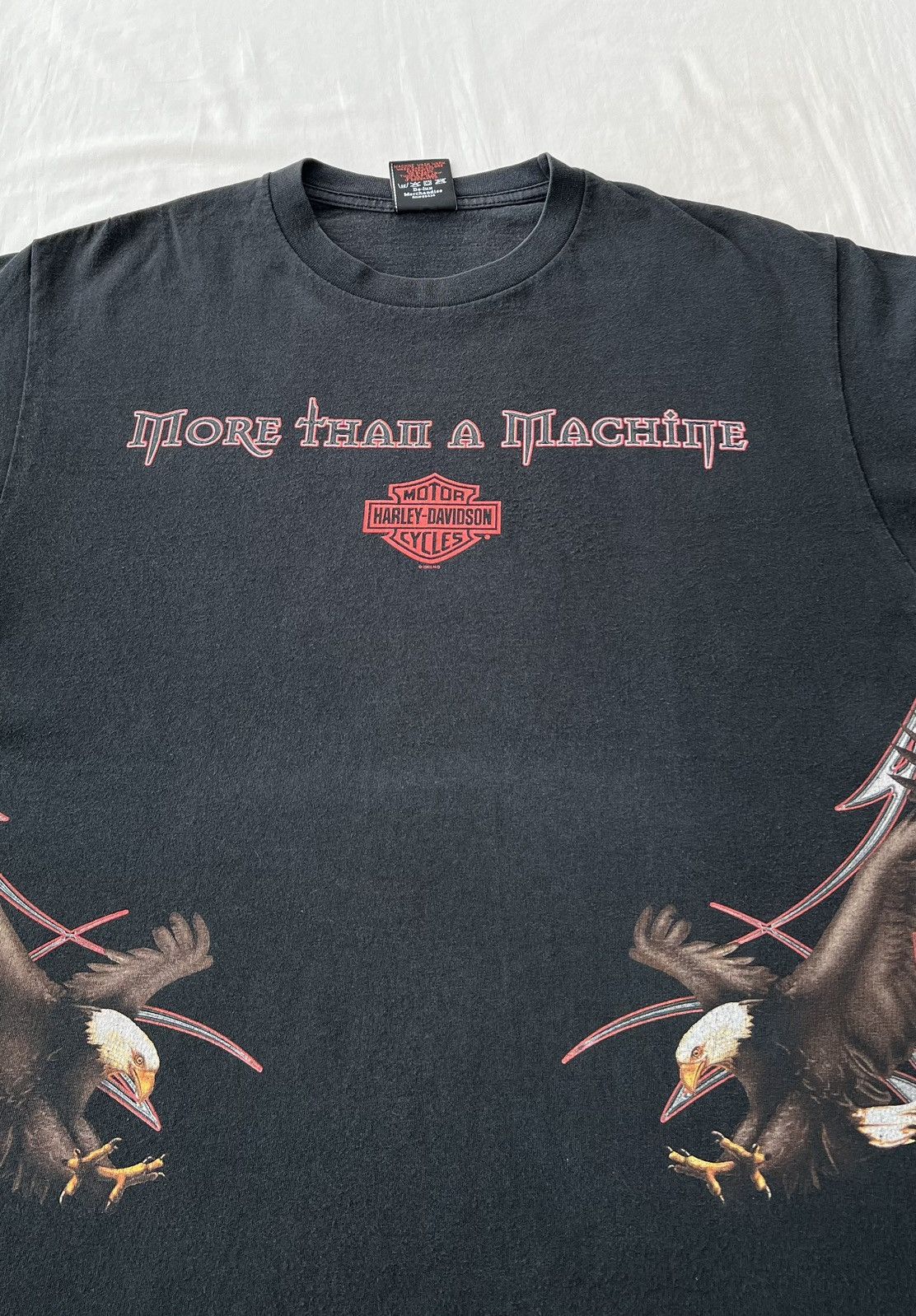 Harley Davidson Vintage 2003 Harley Davidson More Than a Machine Eagle Tee Size US L / EU 52-54 / 3 - 6 Thumbnail