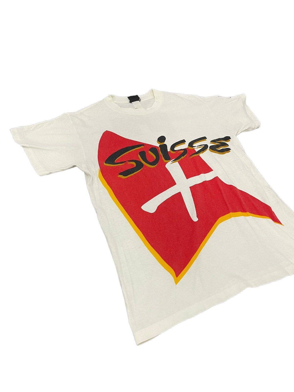 Vintage Vtg 1994 World Cup USA Swiss Team Football Tee 5🟩8 Size US M / EU 48-50 / 2 - 2 Thumbnail