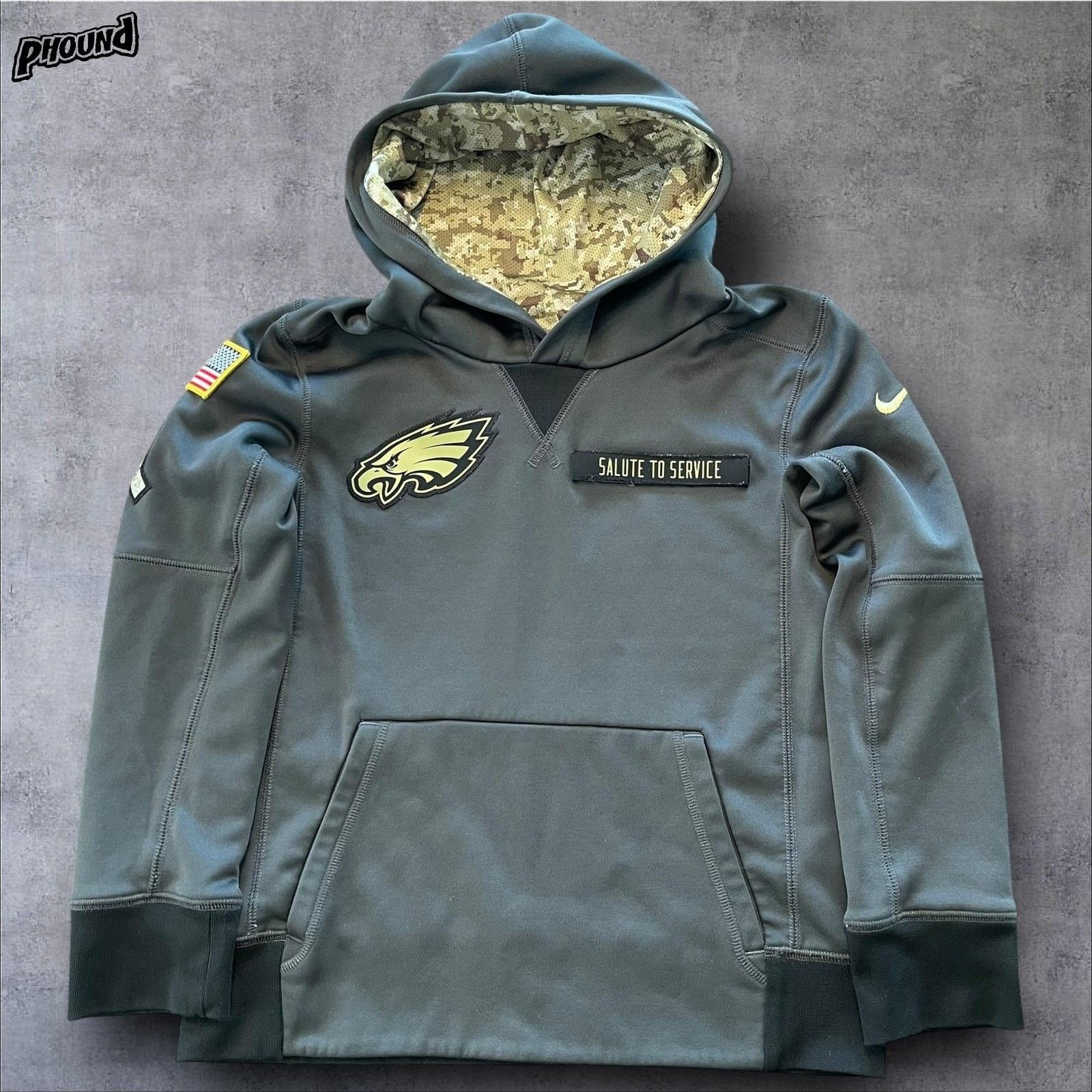 Nike Philadelphia Eagles Hoodie S Salute to Service Football Nike Size US S / EU 44-46 / 1 - 1 Thumbnail