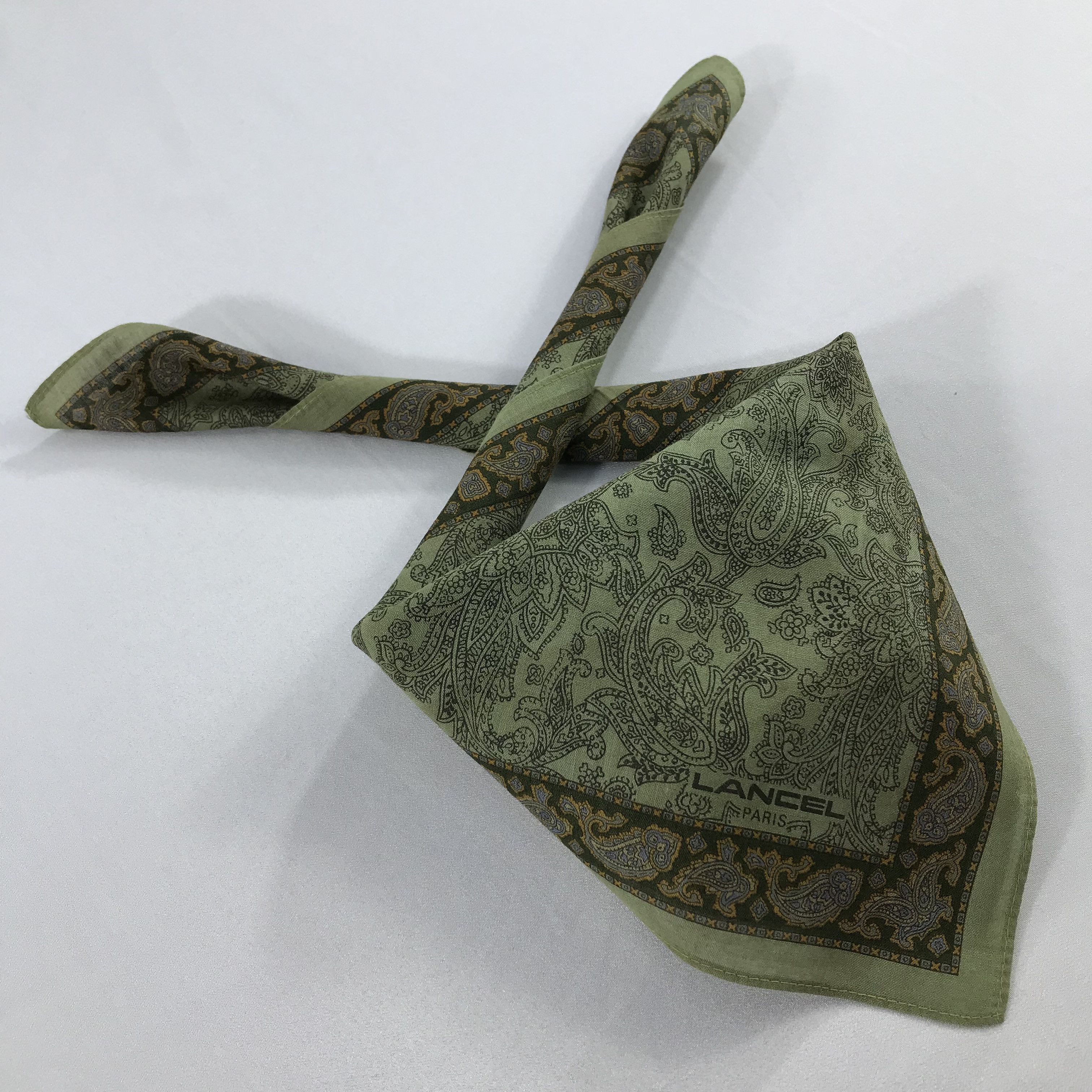 Lancel × Vintage Lancel Bandana / Handkerchief / Neckerchief - S2343 Size ONE SIZE - 4 Thumbnail
