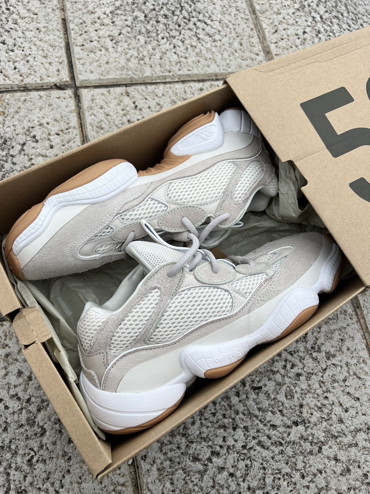 yeezy boost 500 box adidas Mens Yeezy 500 Lace Up Sneakers Shoes Casual - Black - Size 4 M |  Tennis & Racquet Sports main image 1