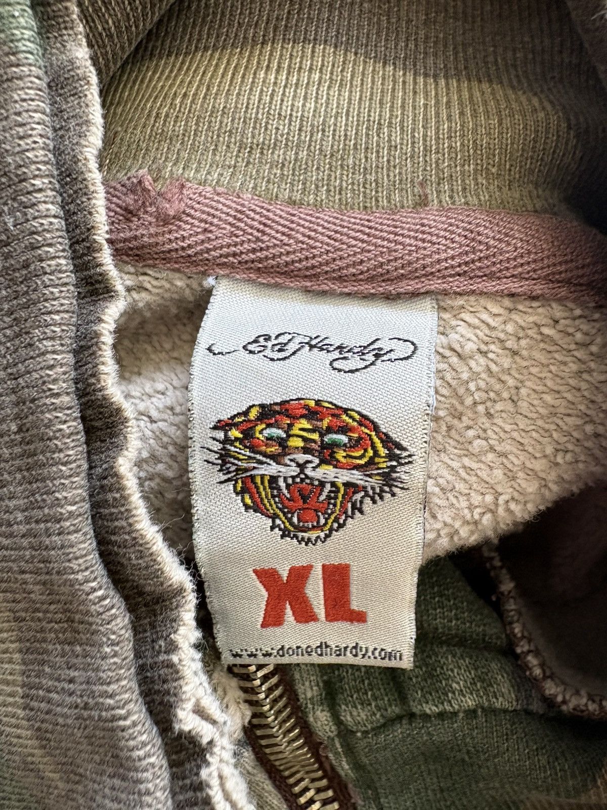 Ed Hardy Vintage Y2K Ed Hardy camo zip up Size US XL / EU 56 / 4 - 8 Thumbnail
