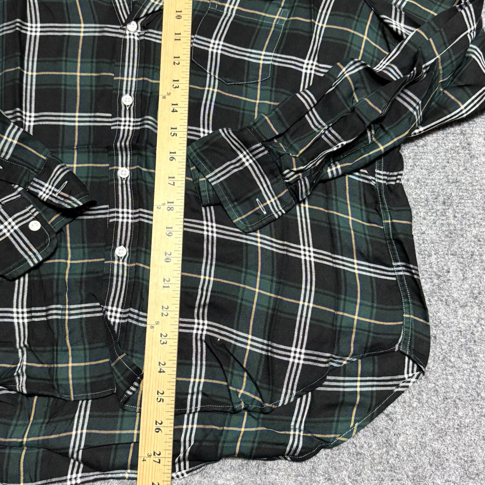 Frank & Eileen Frank & Eileen Shirt Womens Small Green Plaid Button Front Blouse Size S / US 4 / IT 40 - 6 Thumbnail