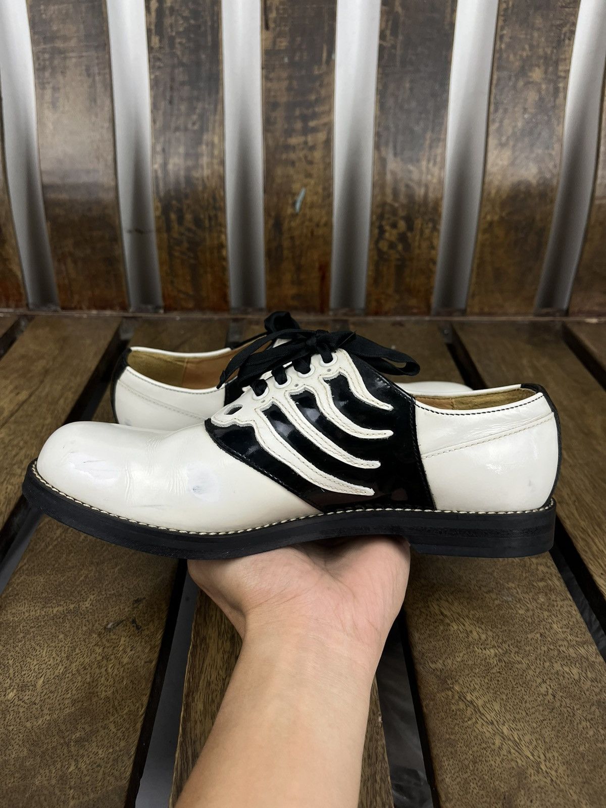 Undercover Undercover AW13 “ANATOMICOUTURE” Skeleton Lace-Up Shoes Size US 6 / EU 39 - 5 Thumbnail