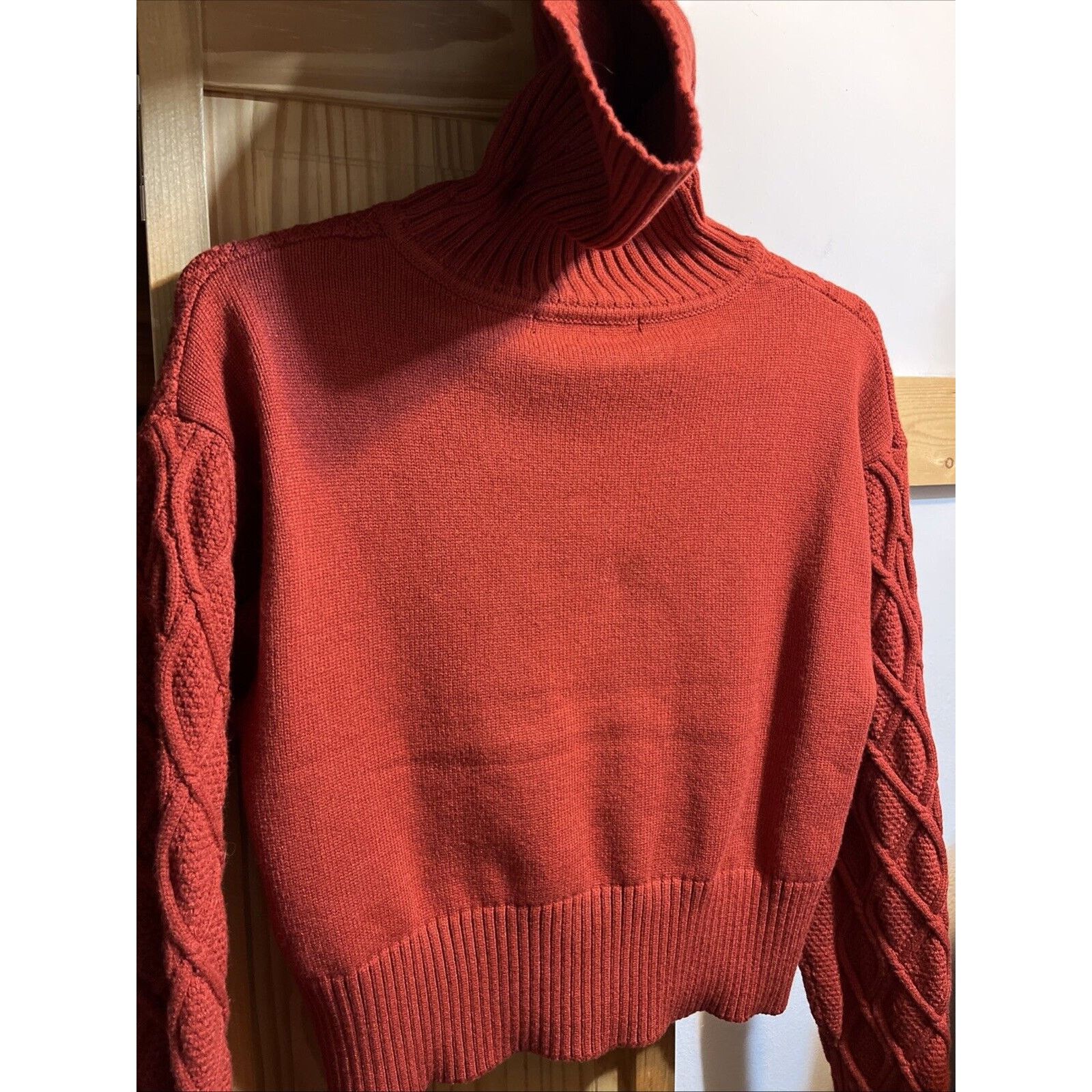 Andrew Marc Andrew Marc New York Women’s S Zip Cowl Neck Sweater Orange Size S / US 4 / IT 40 - 9 Thumbnail