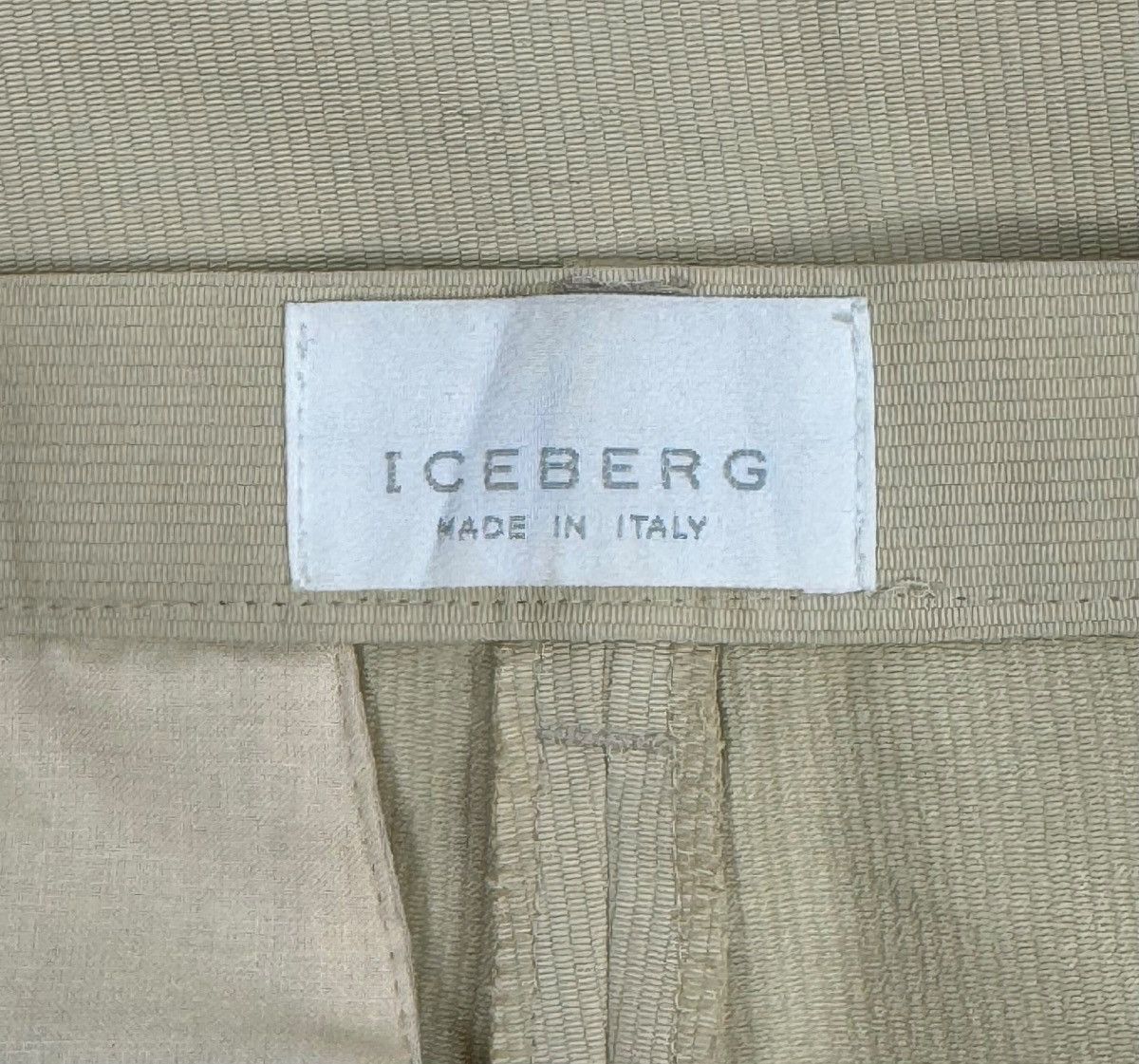 Iceberg Iceberg Chino Wide Leg Pants Cotton Beige size 38 Size 26" / US 2 / IT 38 - 9 Thumbnail
